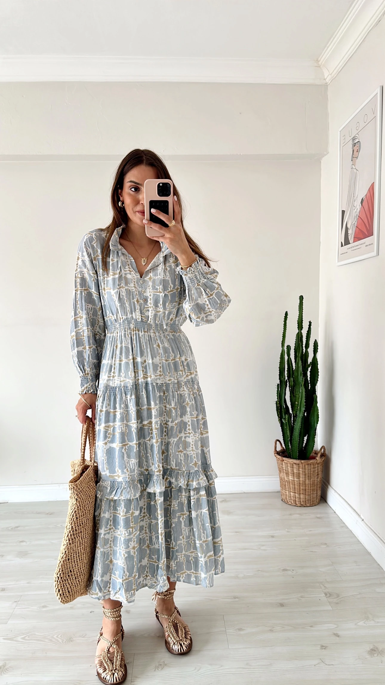 Uzun Kol Maxi Elbise