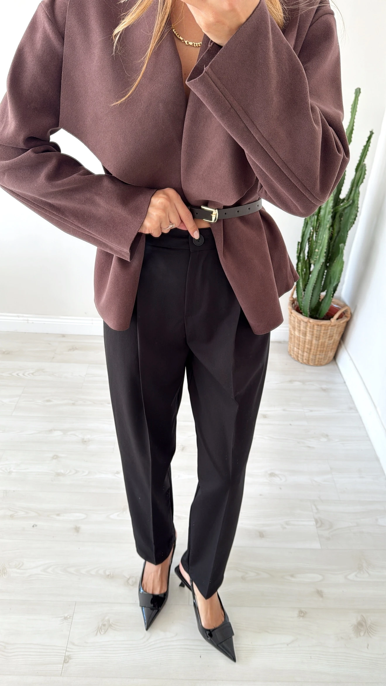 Havuç Model Kumaş Pantolon Siyah