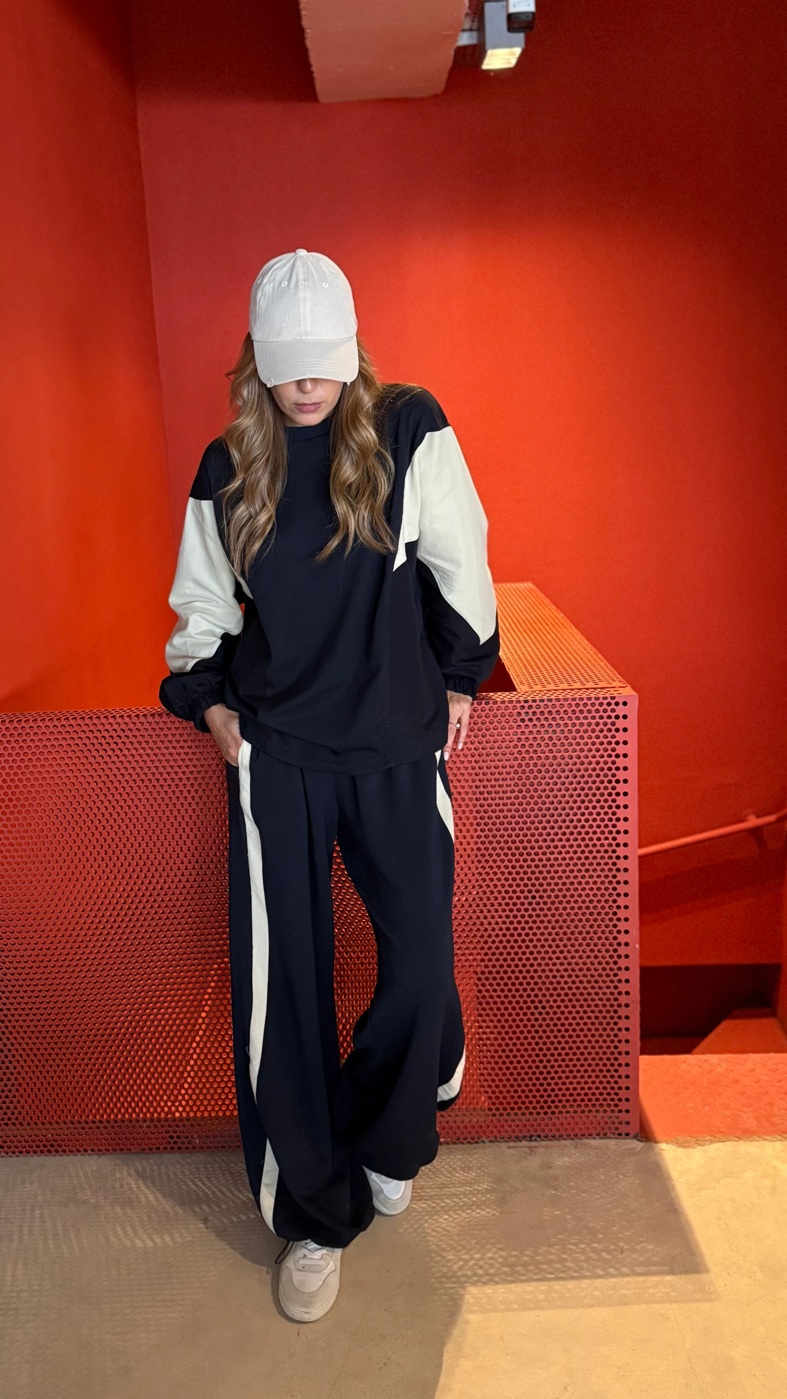 Blok Renkli Paraşüt Kumaş Detaylı Takım