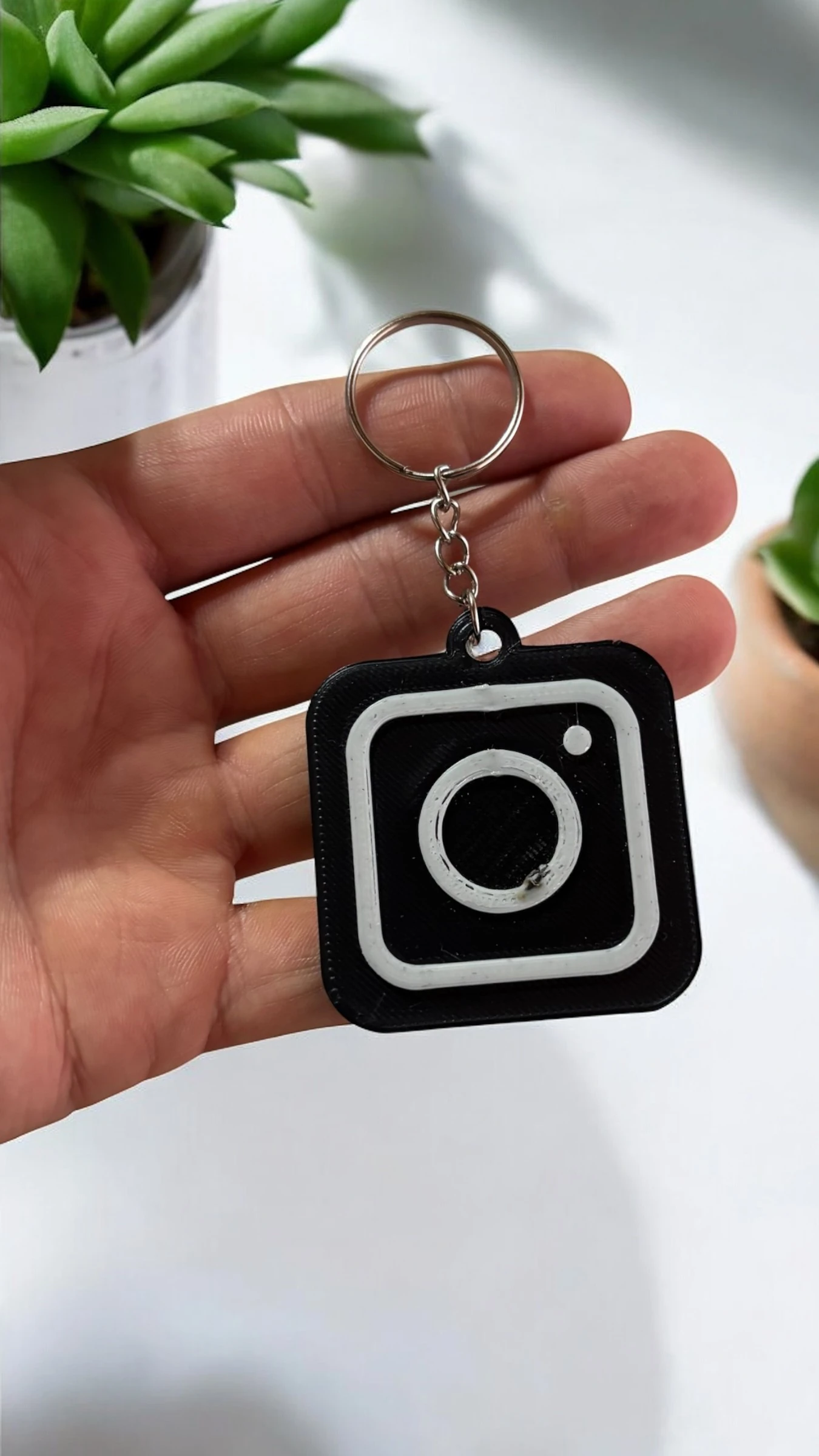 NFC İnstagram Anahtarlık Siyah