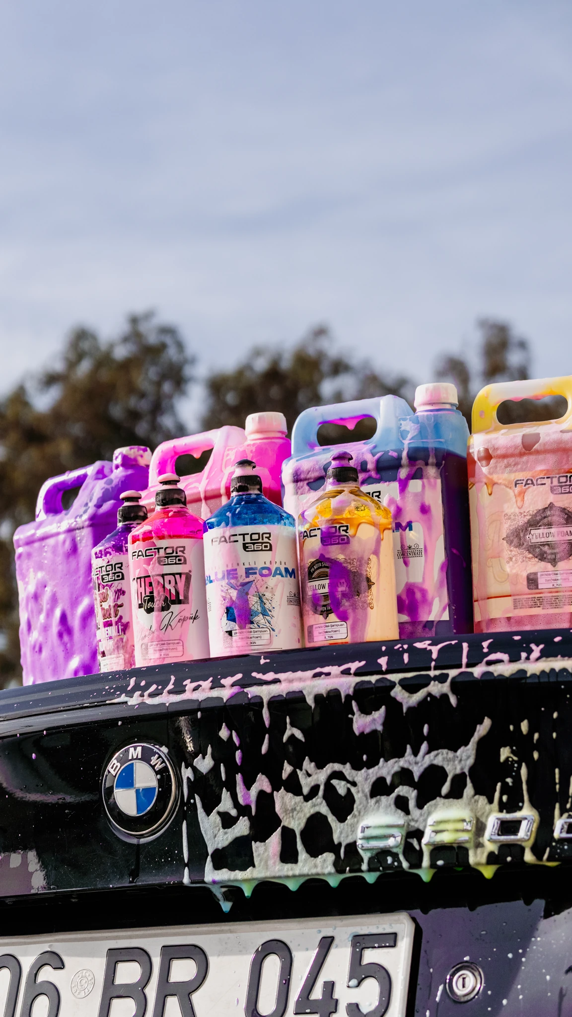 Factor360 Royal Violet Mor Renkli Oto Yıkama Köpüğü Oto Şampuan 1:15 Konsantre 5 L