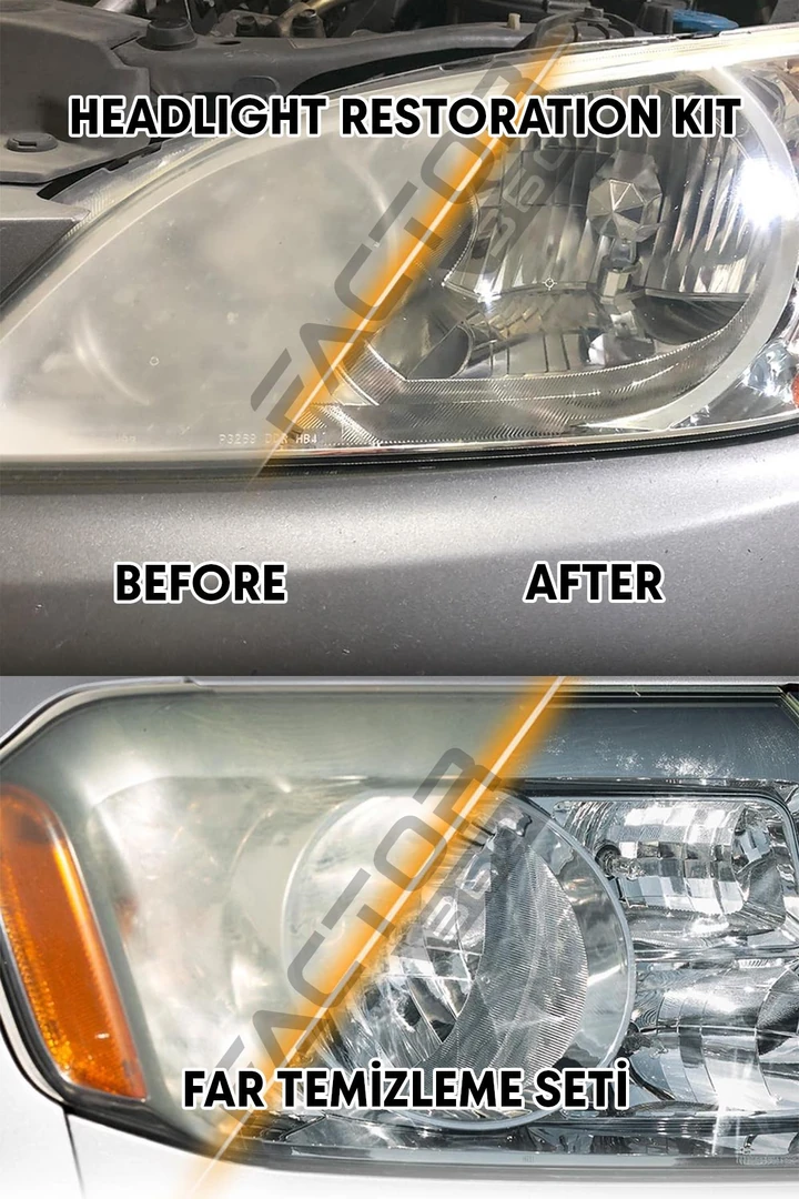 Factor360 Buharlı Far Temizleme ve Parlatma Seti