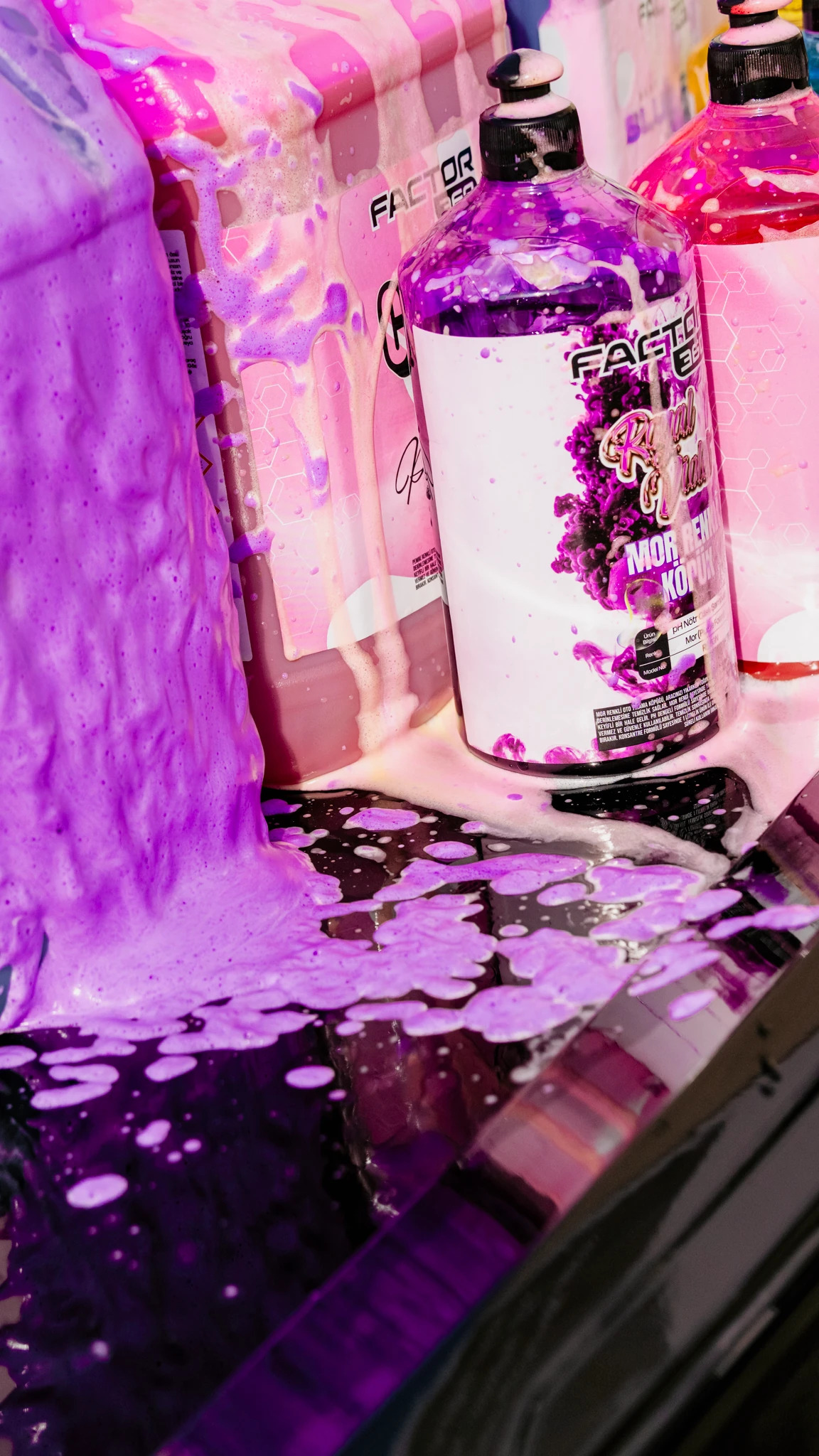 Factor360 Royal Violet Mor Renkli Oto Yıkama Köpüğü Oto Şampuan 1:15 Konsantre 5 L