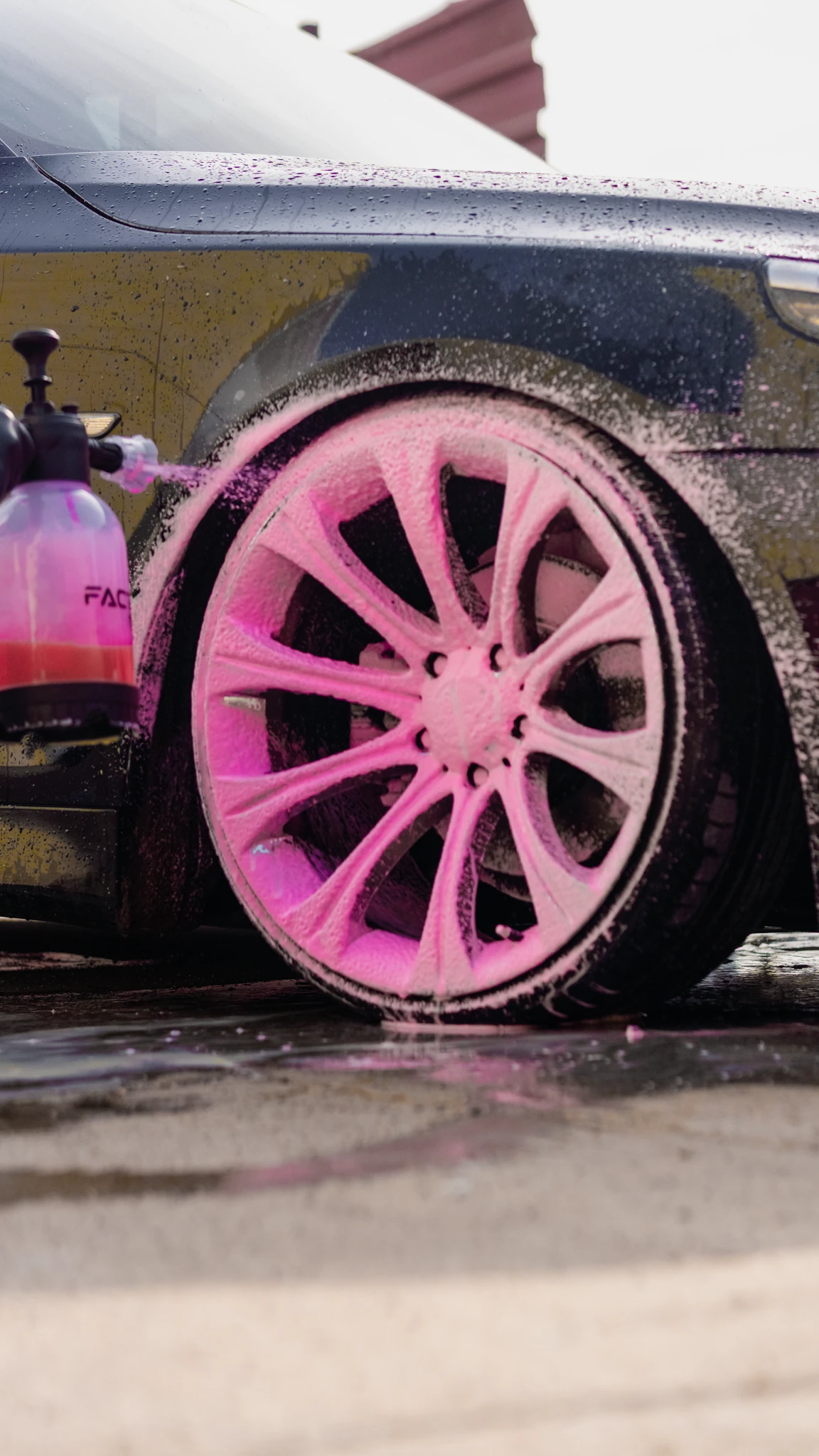 Factor360 Cherry Touch Pembe Renkli Oto Yıkama Köpüğü Oto Şampuan 1:15 Konsantre 5 L