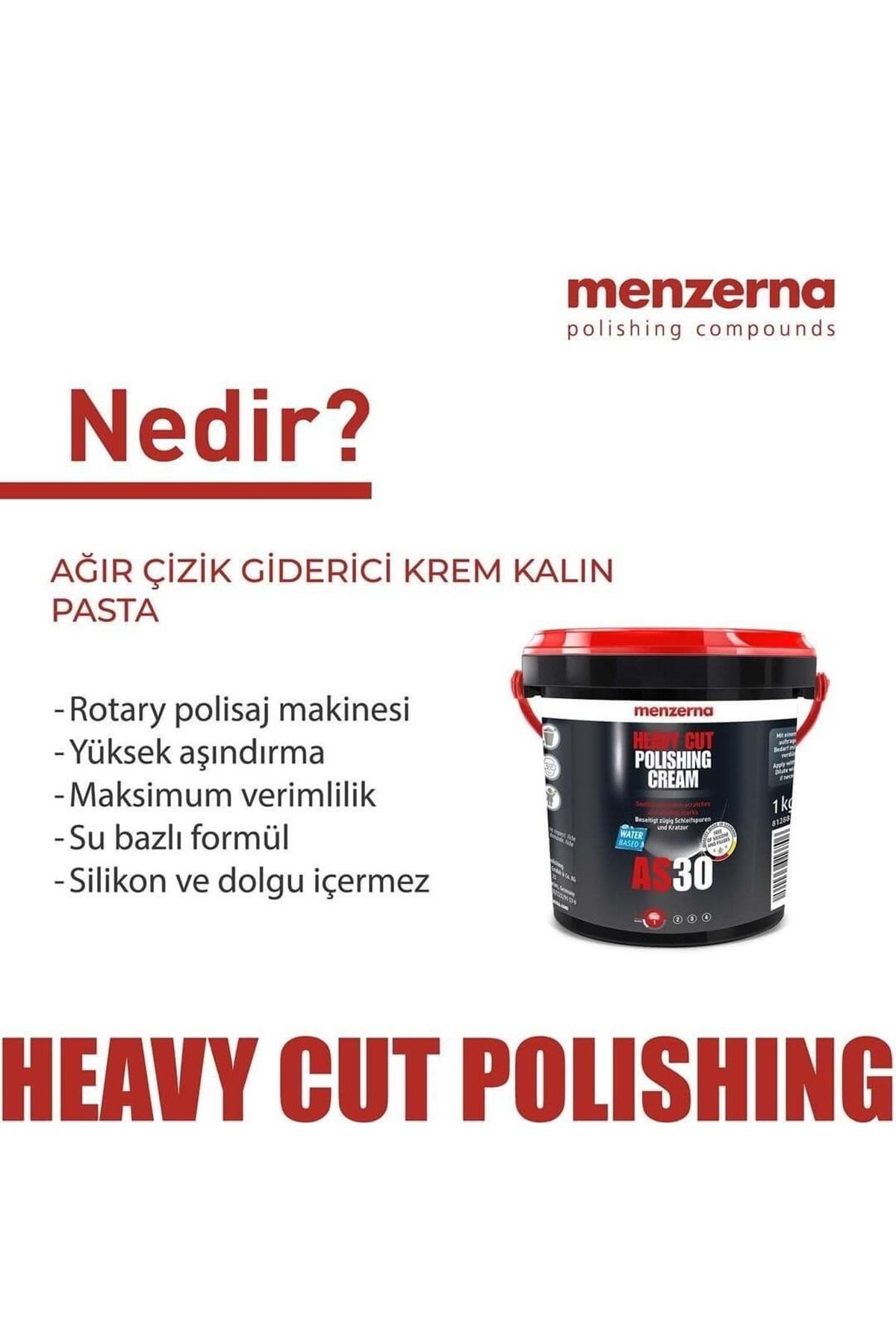 Menzerna As 30 Ağır Çizik Giderici Krem Kalın Pasta 1 KG