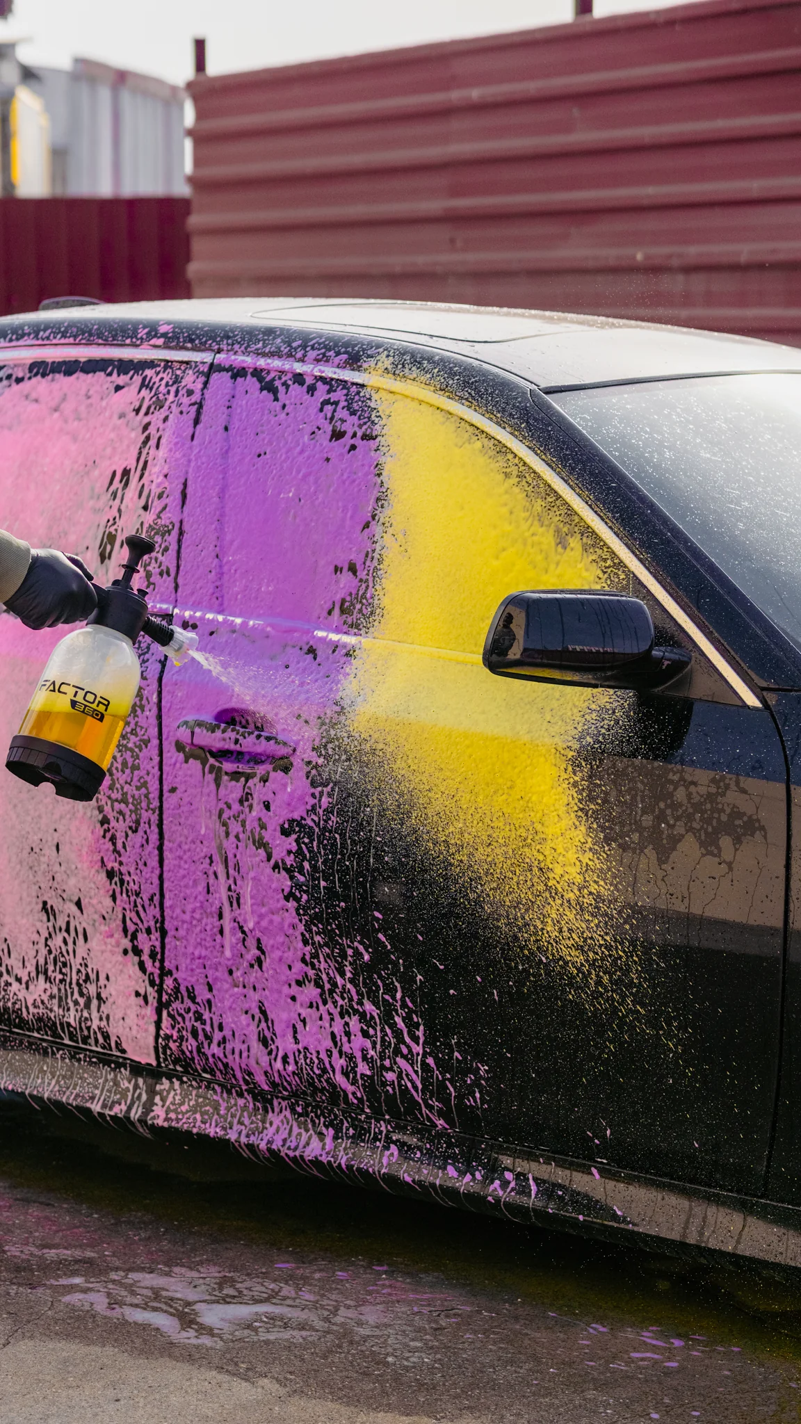 Factor360 Yellow Foam Sarı Renkli Oto Yıkama Köpüğü Oto Şampuan 1:15 Konsantre 5 L