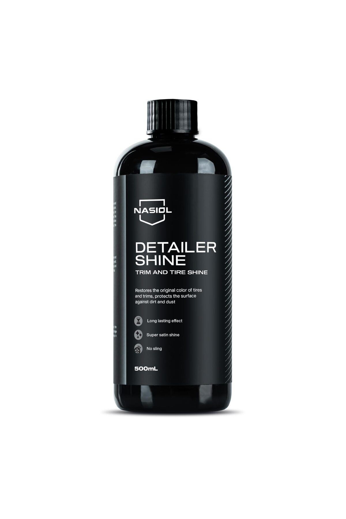 Nasiol Detailershine Trim Ve Lastik Parlatıcı/yenileyici Jel Ve Sünger-500ml-ultra Parlak Ve Islak Görünüm