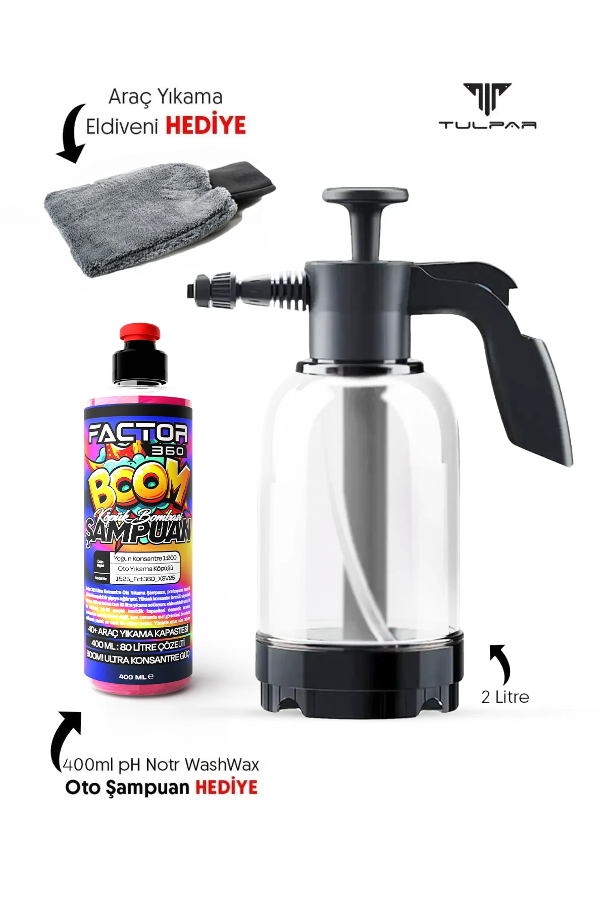 Yüksek Basınçlı Araç Yıkama Köpük Makinası Oto Yıkama Pompası Basınçlı Köpük Pompası