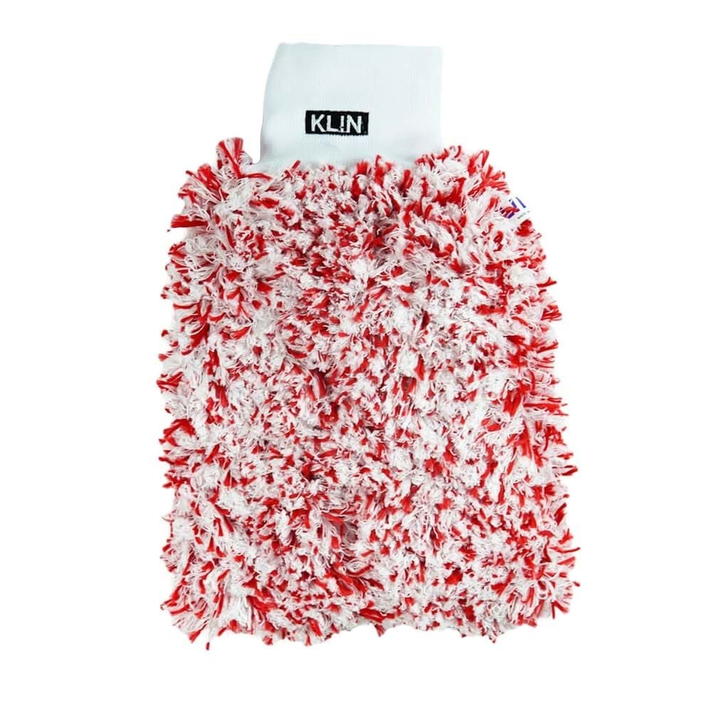 KLIN Wash Mitt Mikrofiber Araç Yıkama Eldiveni (Kırmızı) - 20x18 cm