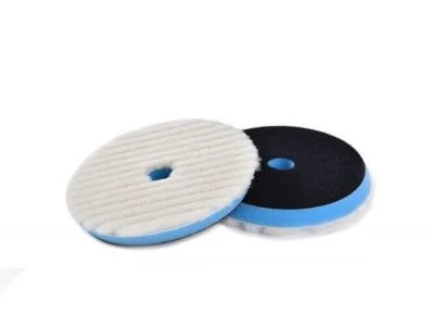 Shine Mate Knitted Wool Pad Mavi Taban Agresif Yün Pasta Keçesi 75/80 MM