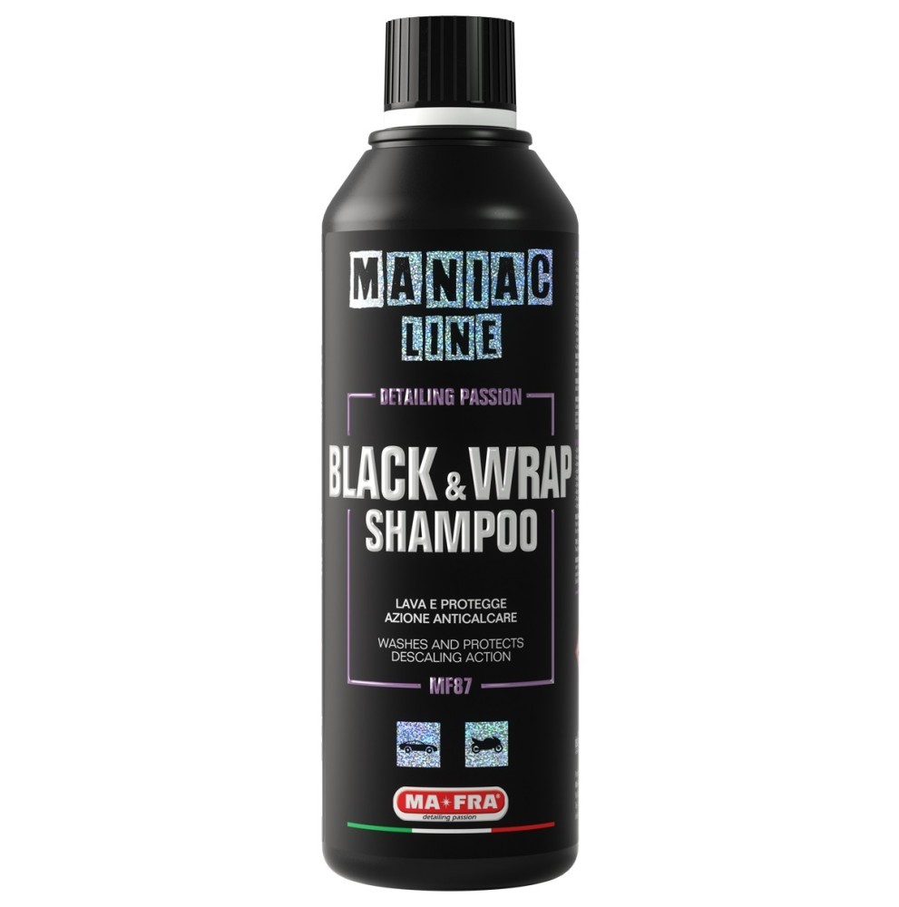 MAFRA MANIAC LINE Black & Wrap Shampoo Siyah Renk Araçlar İçin Parlatıcı Şampuan 500 ML