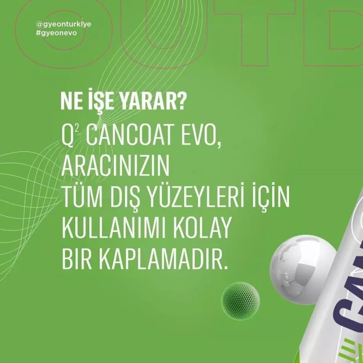Q² CanCoat EVO Hidrofobik Nano Seramik Kaplama Seti - 9H Oto Boya Koruma 200 ML