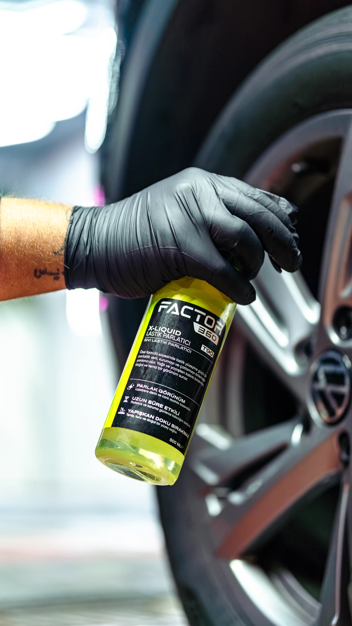 Factor360 X Liquid Sıvı Lastik Parlatıcı 500 ML