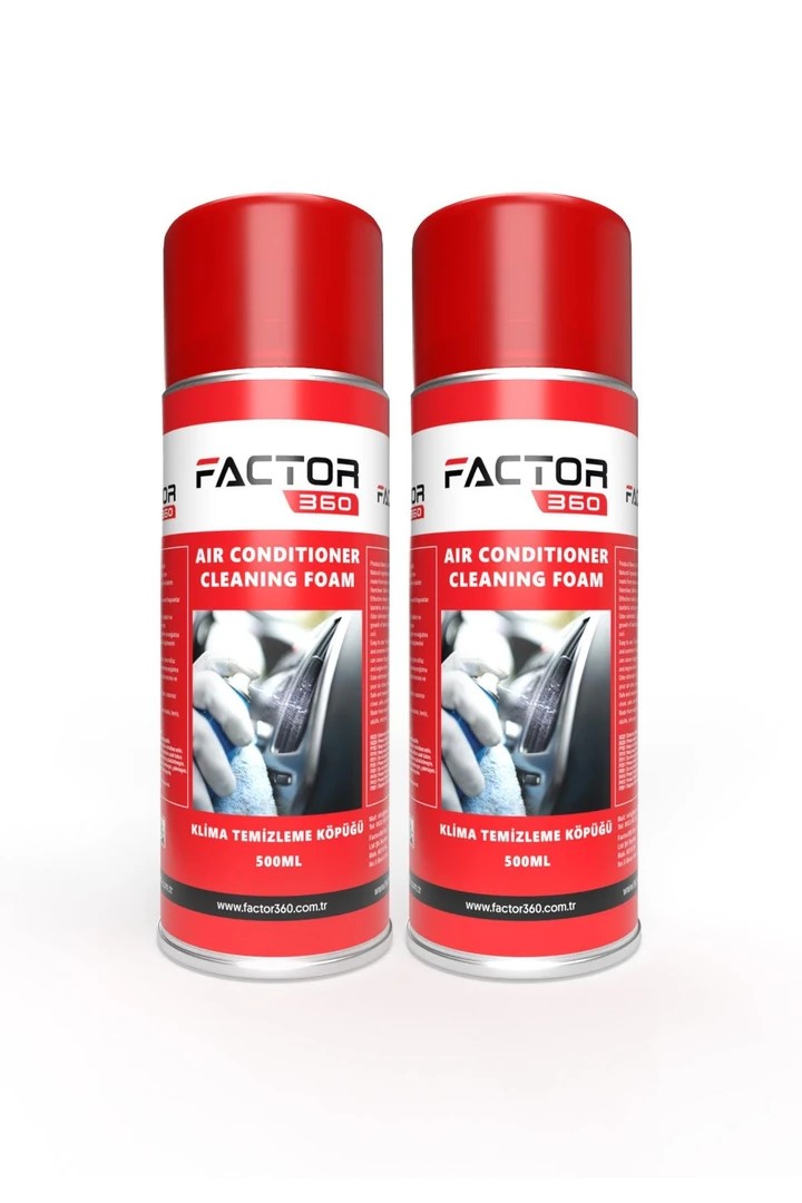 Araç Klima Temizleme Köpük Sprey (Air Conditioner Foam) 500ml 2 Adet