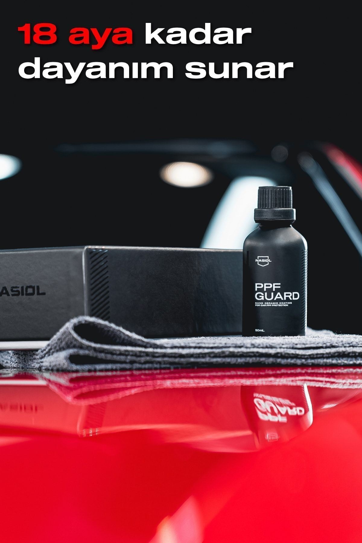 Nasiol PPFGuard Araç Boya Koruma Filmi/PPF için Nano Seramik Kaplama-PPF Koruma-1,5 Yıl Dayanım-50ml