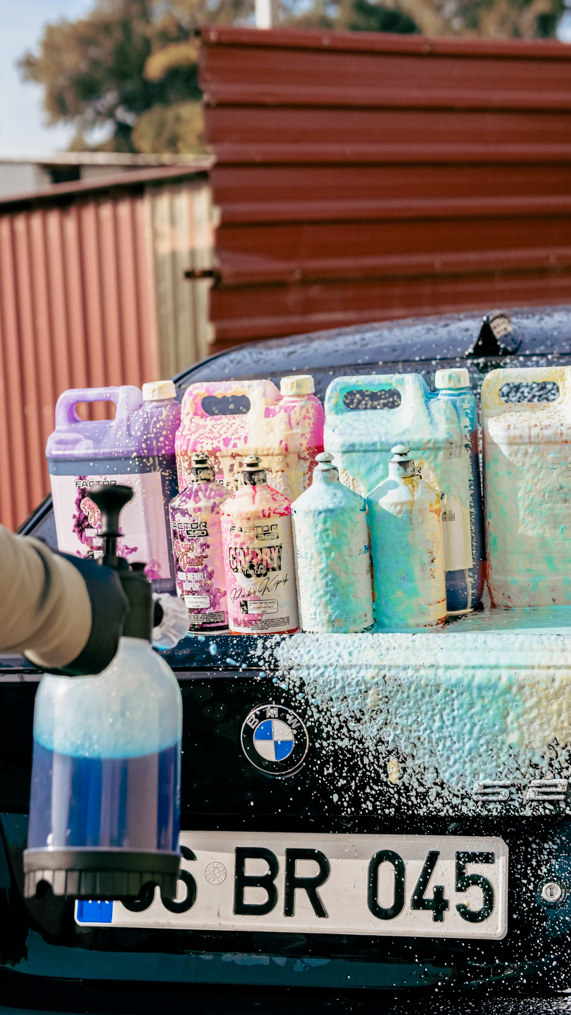 Factor360 Blue Foam Mavi Renkli Oto Yıkama Köpüğü Oto Şampuan 1:15 Konsantre 5 L