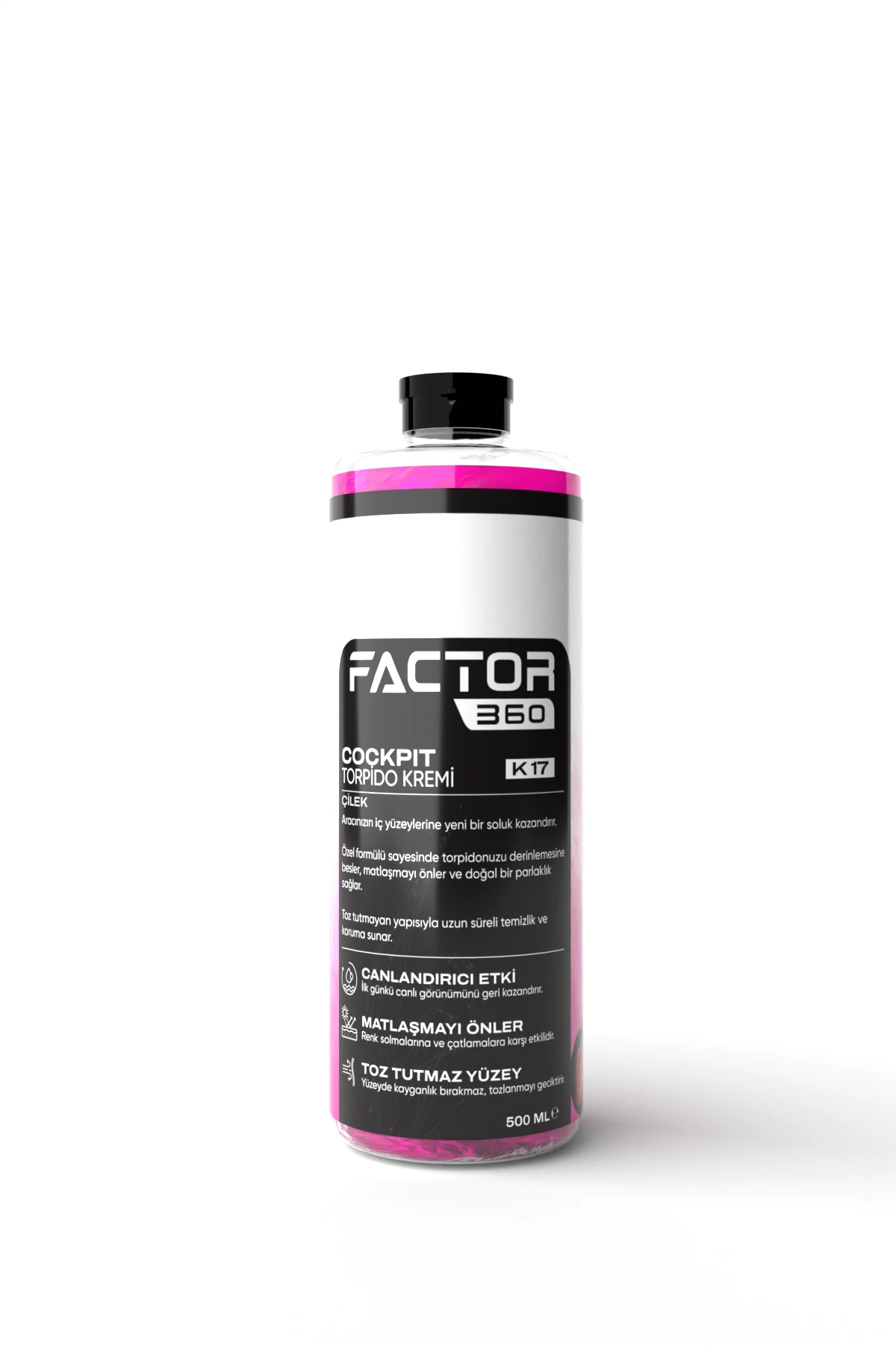 Factor360 Cockpit Torpido Kremi Çilek Kokulu 500 ML