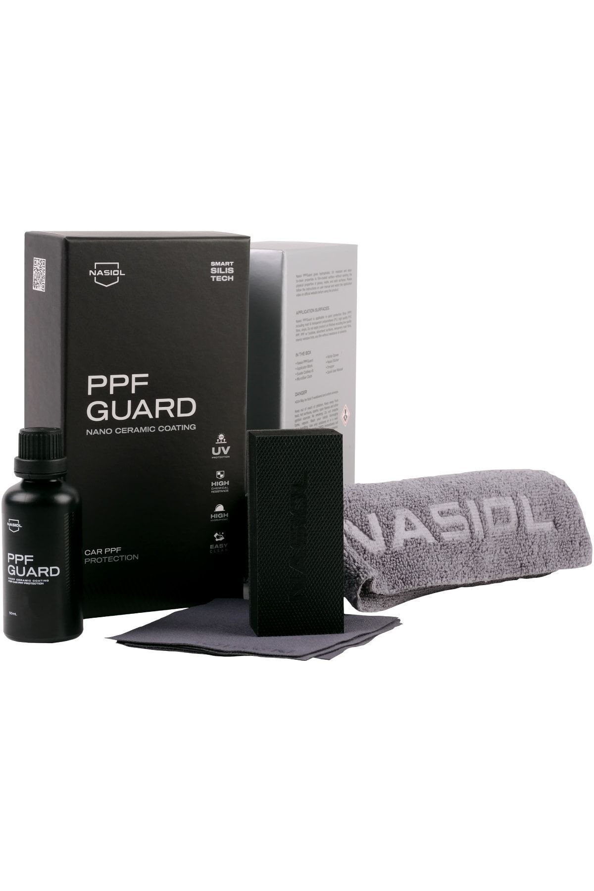 Nasiol PPFGuard Araç Boya Koruma Filmi/PPF için Nano Seramik Kaplama-PPF Koruma-1,5 Yıl Dayanım-50ml