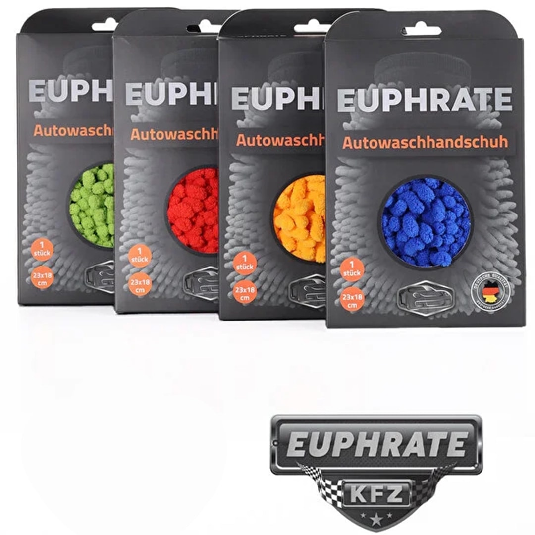 Euphrate Kfz Mikrofiber Arka Tarafı Mikrofiber Bez Oto Yıkama Eldiveni 23x18