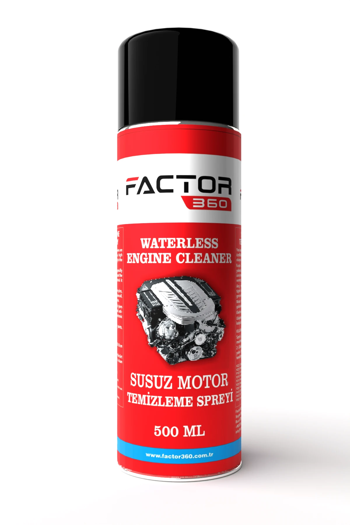 Factor360 Otomobil Araç Susuz Motor Temizleme Aerosol 500 ML