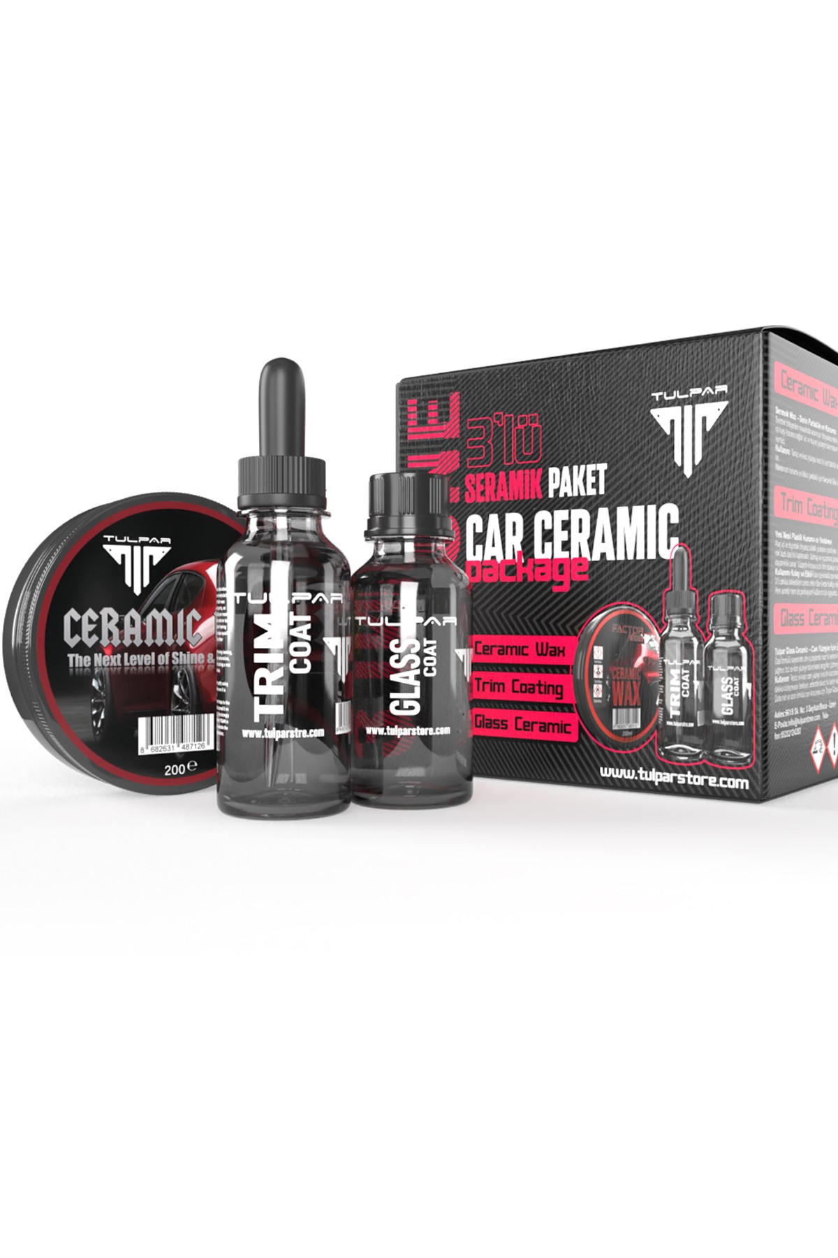 Ultimate Seramik Koruma Seti – Trim Seramik, Cam Seramik, Seramik Wax + Hediyeli Uygulama Kiti