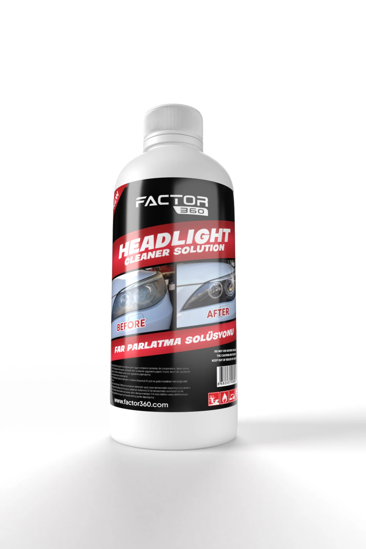 Factor360 Buharlı Far Temizleme ve Parlatma Seti