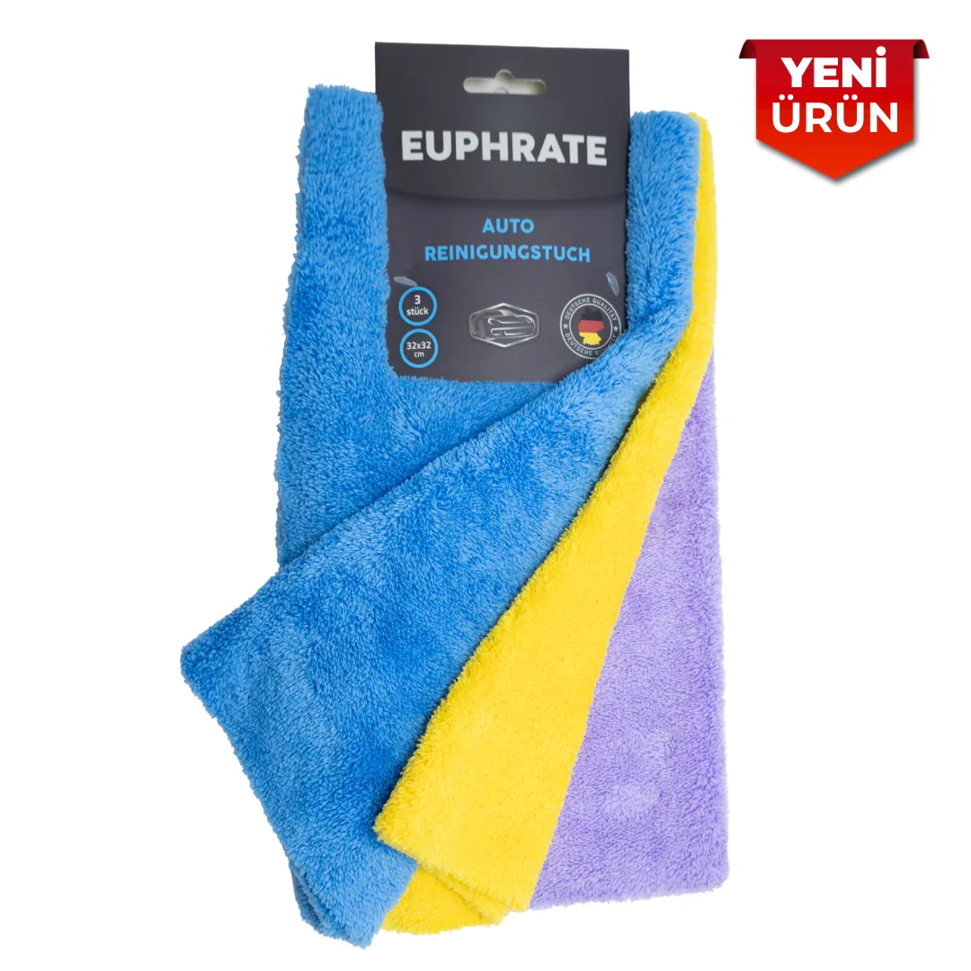 Euphrate Mikrofiber Oto Kurulama Bezi Lilie 3'lü Set 32x32