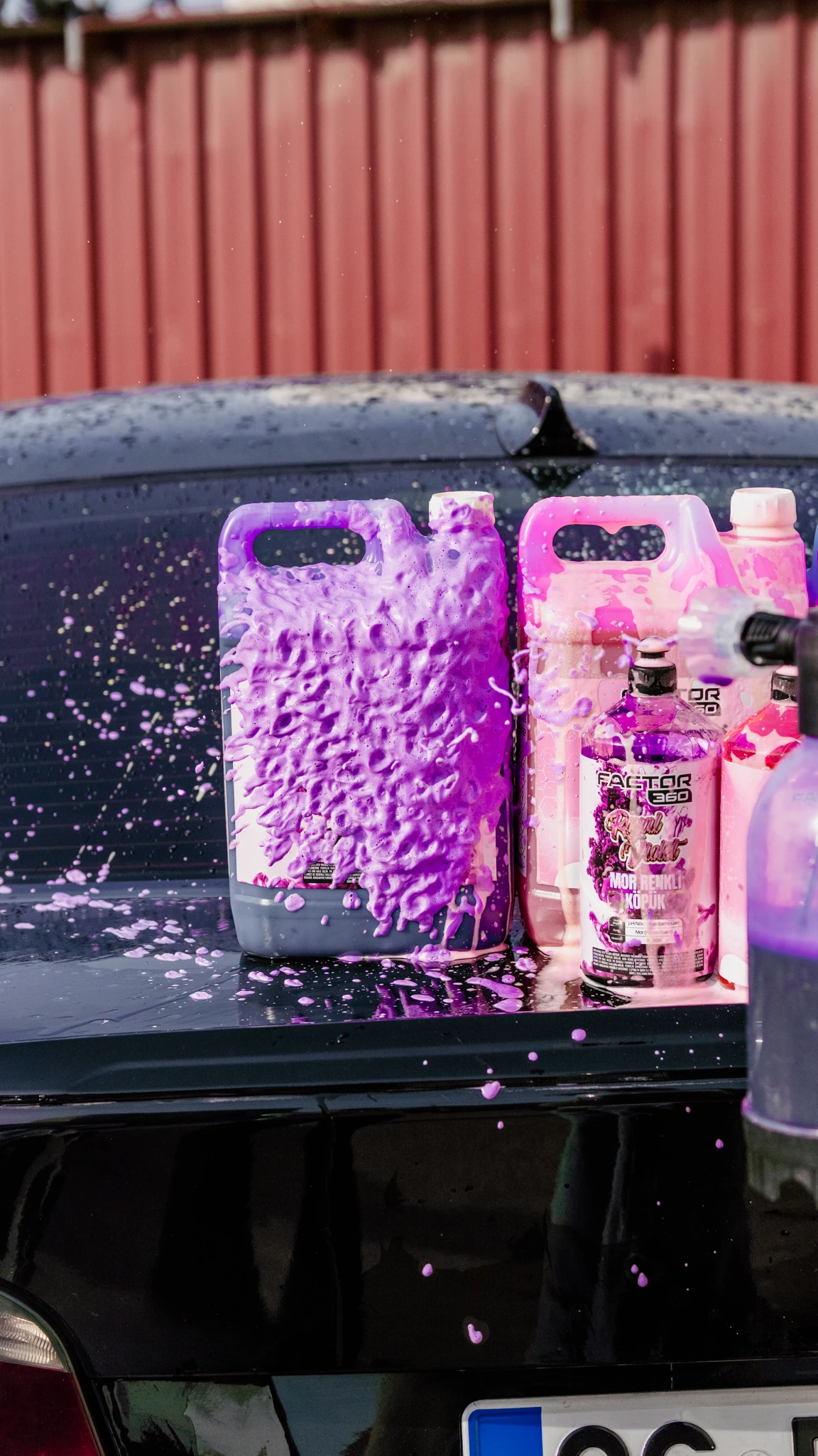 Factor360 Royal Violet Mor Renkli Oto Yıkama Köpüğü Oto Şampuan 1:15 Konsantre 5 L