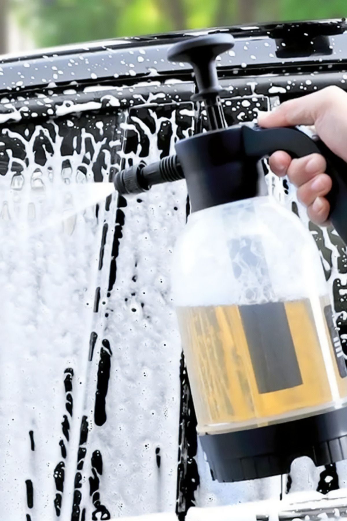Yüksek Basınçlı 2 Başlıklı Su & Köpük Pompası 2 Litre Çok Amaçlı Kullanım Su Köpük Püskürtücü