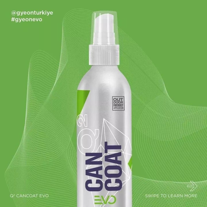 Q² CanCoat EVO Hidrofobik Nano Seramik Kaplama Seti - 9H Oto Boya Koruma 200 ML