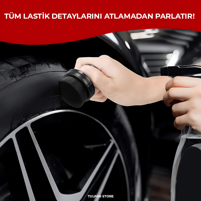 Araba Lastik Parlatıcı Aplikatör Fırçası, Premium Araç ve Motor Lastik Parlatma Aparatı