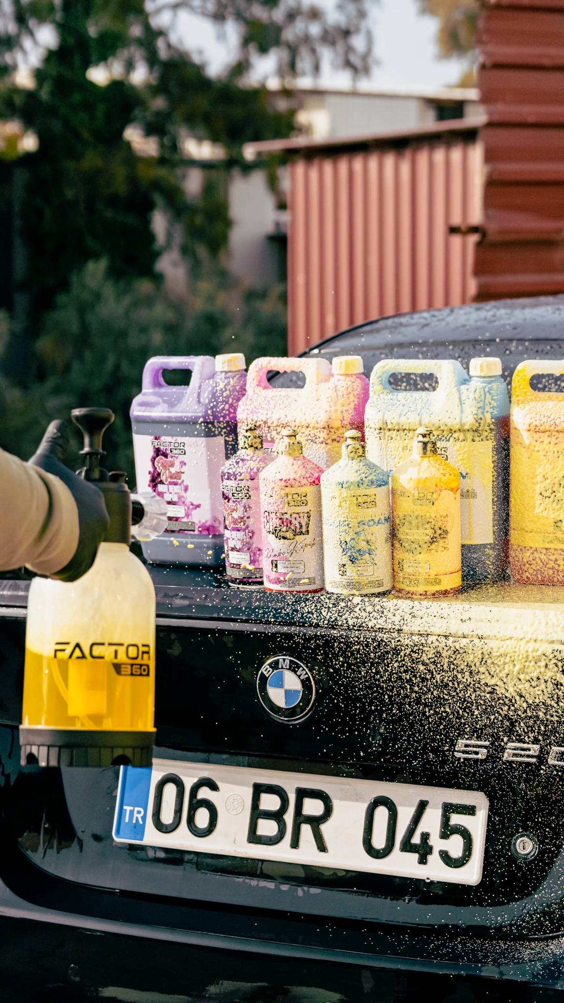 Factor360 Yellow Foam Sarı Renkli Oto Yıkama Köpüğü Oto Şampuan 1:15 Konsantre 5 L