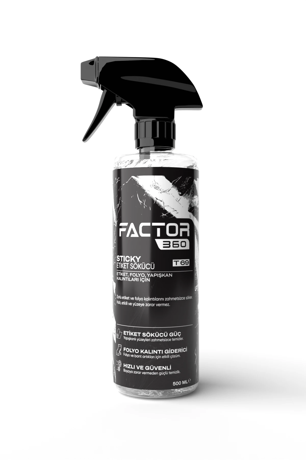 Factor360 Sticky Etiket Folyo Sökücü 500 ML