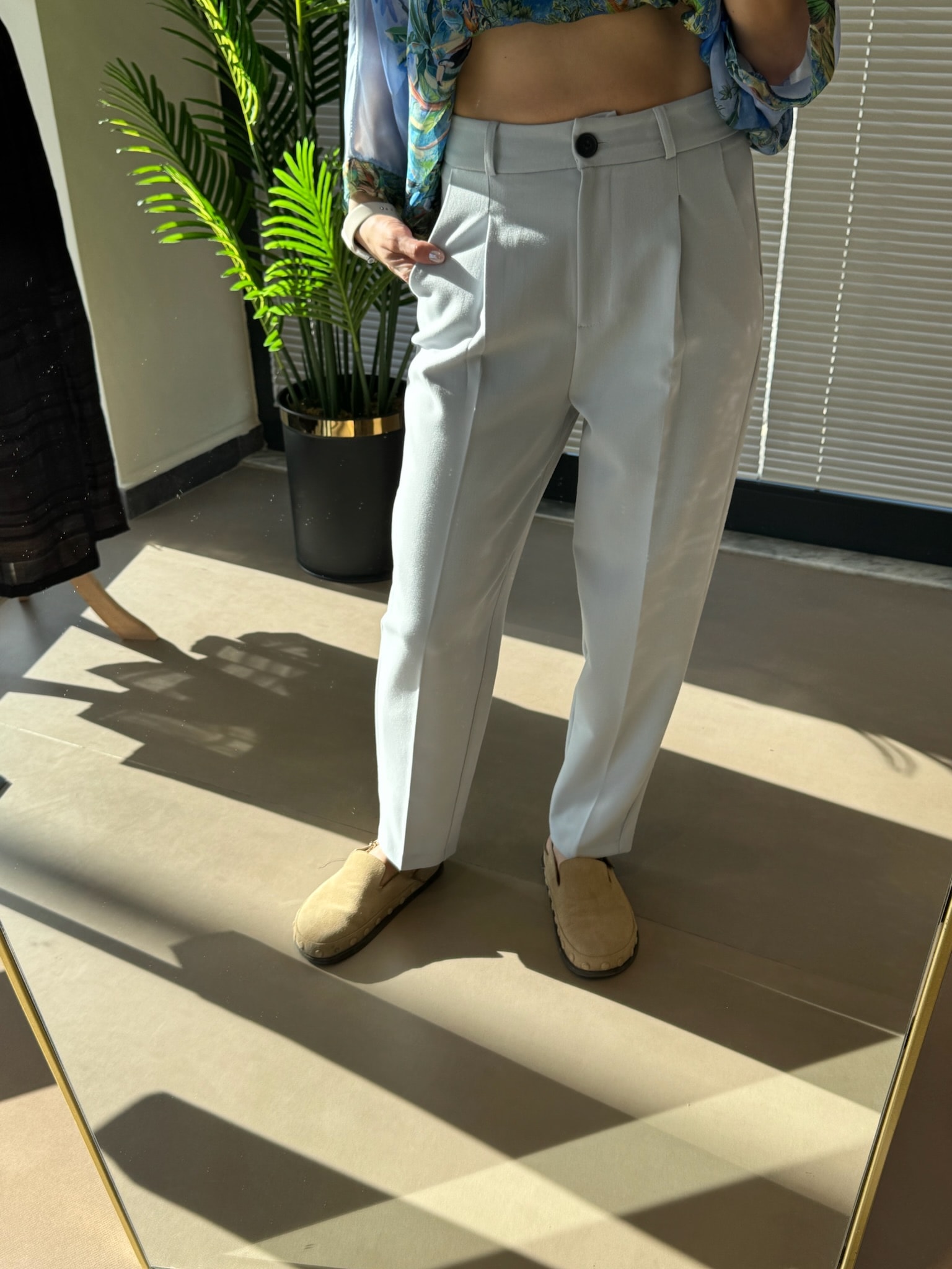 Orijinal Marka Havuç Kesim Kumaş Pantolon|Zr