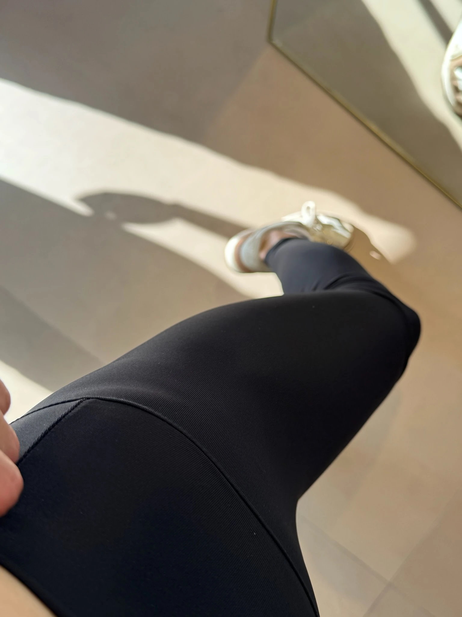 Marka İnce Şardonlu Toparlayıcı Tayt-Siyah |ysho