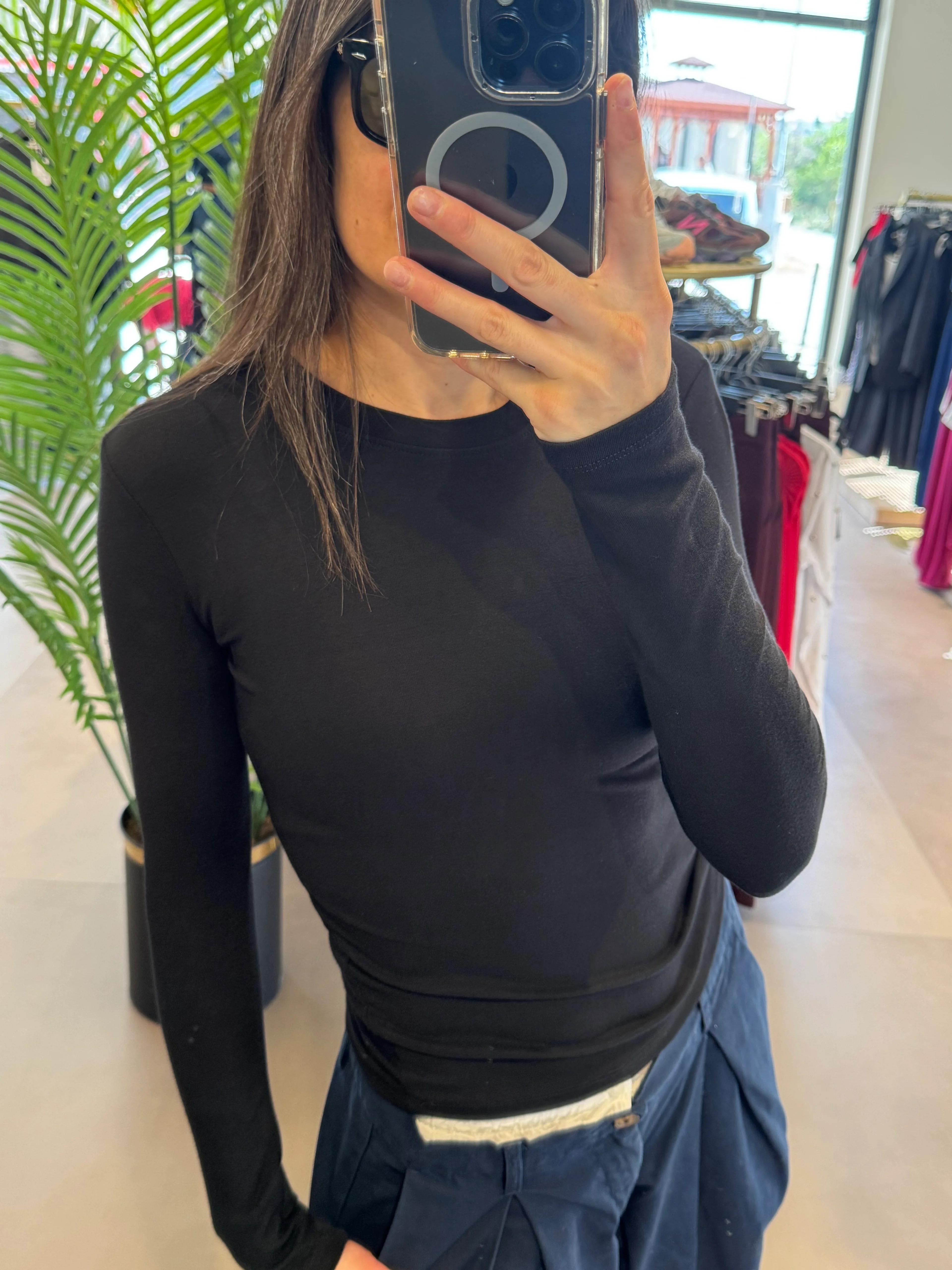 Çilek Kumaş Body - siyah