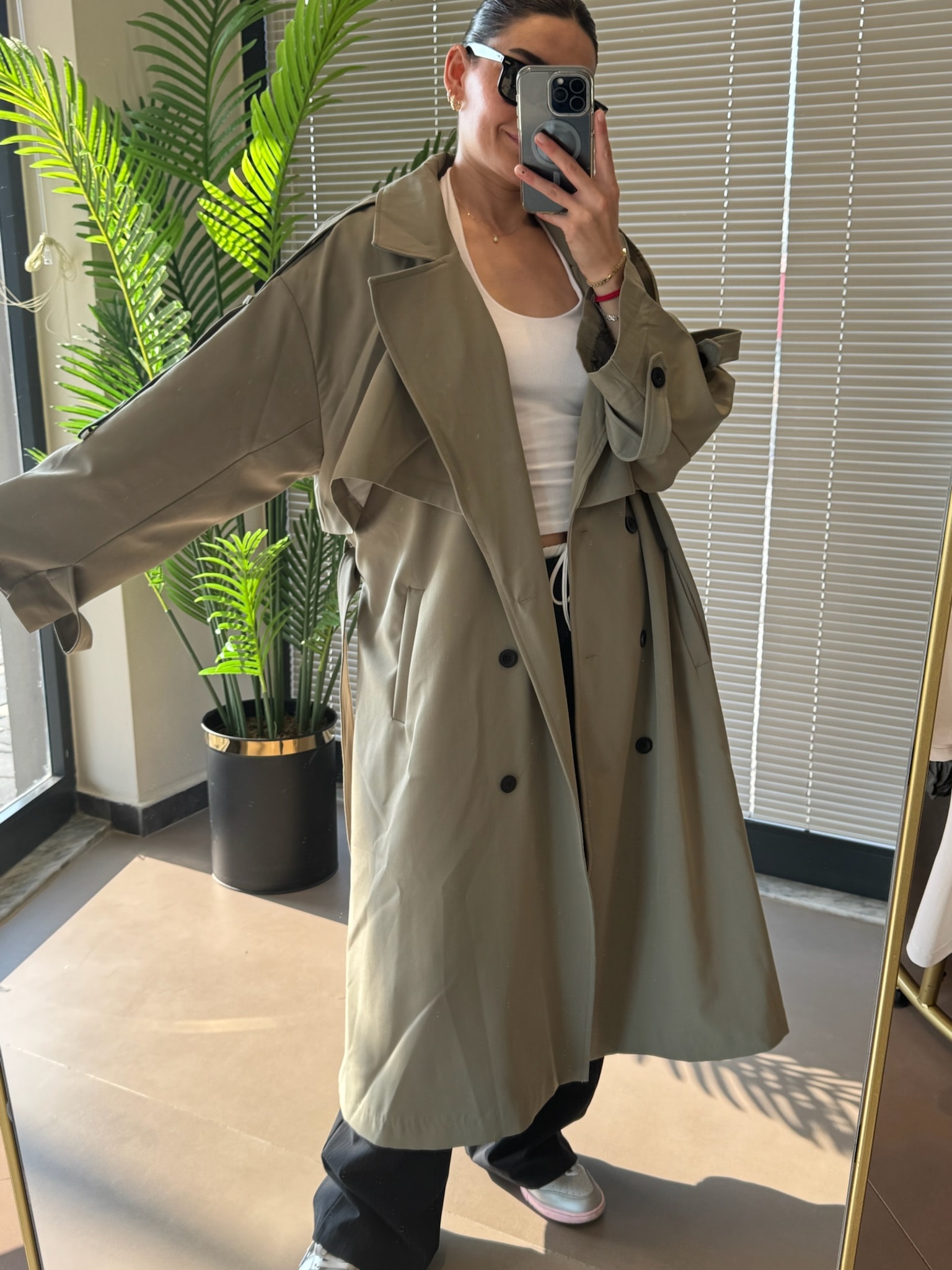 Oversize Trençkot-Premıum Collection - Haki