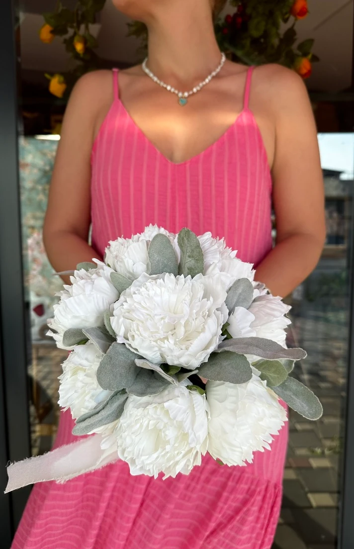 Beyaz Şakayık Tozlu Yaprak Gelin Çiçeği | Açıklamayı Okuyunuz