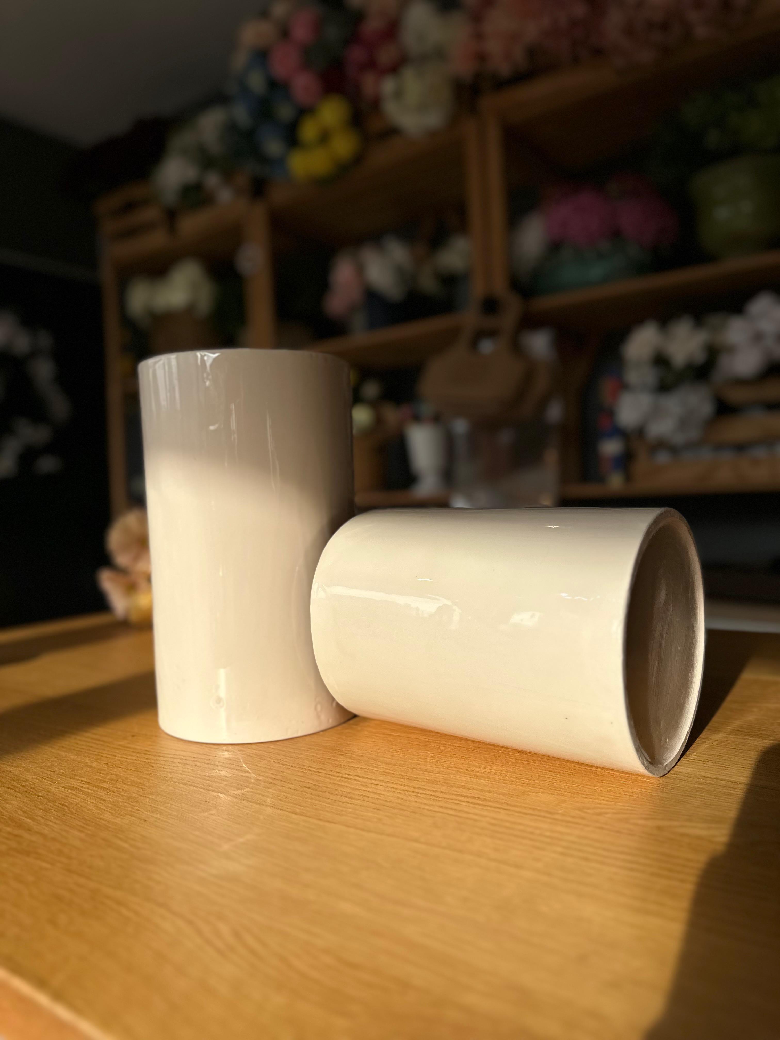 Hand Made | Seramik Krem Vazo