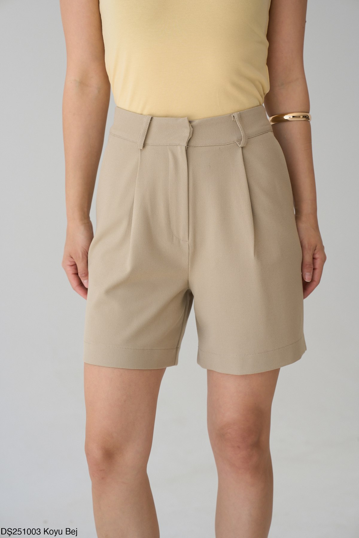 Şehir Boy Şort-Bej