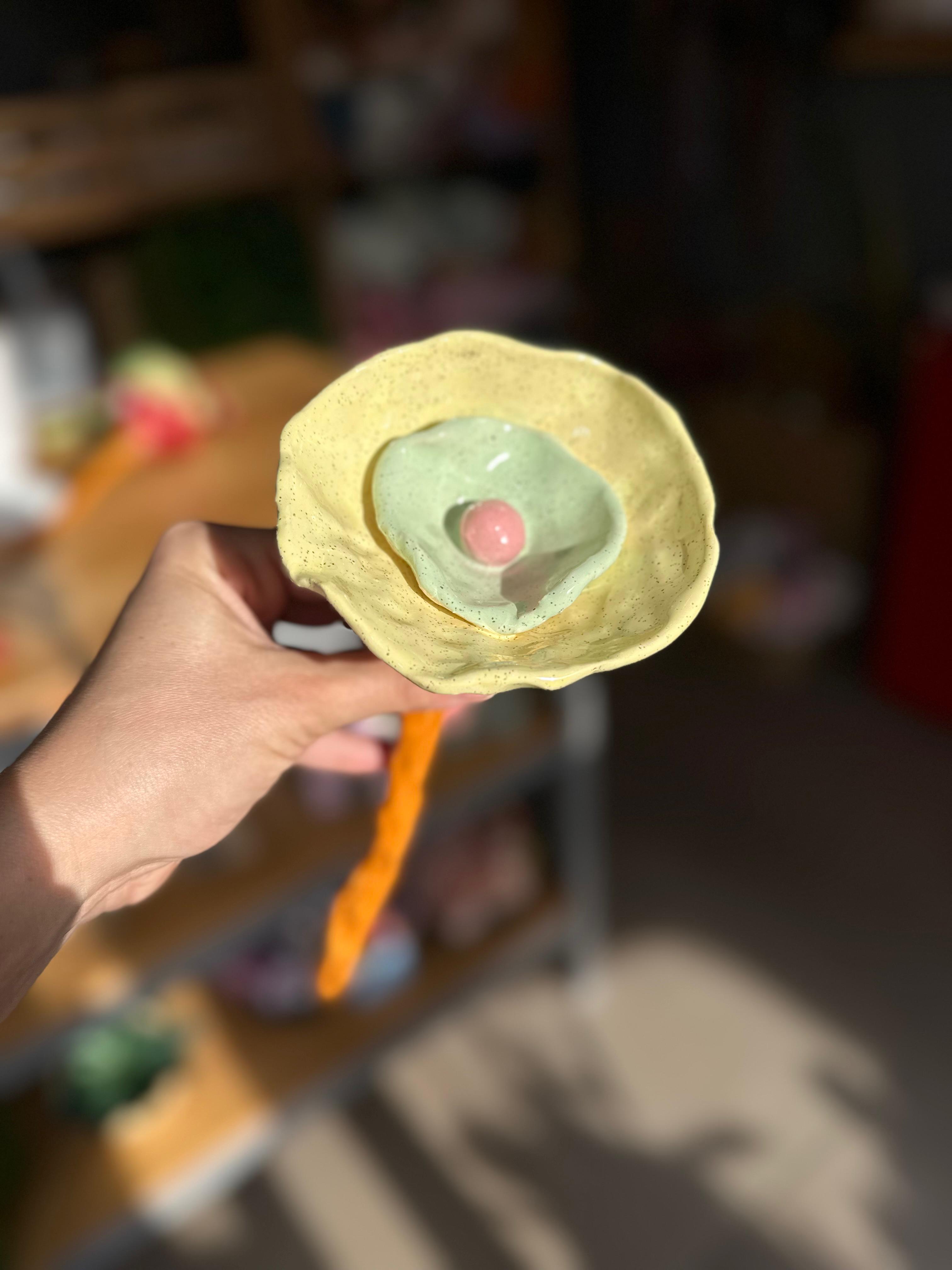 Hand Made| Seramik Çiçek |Büyük boy