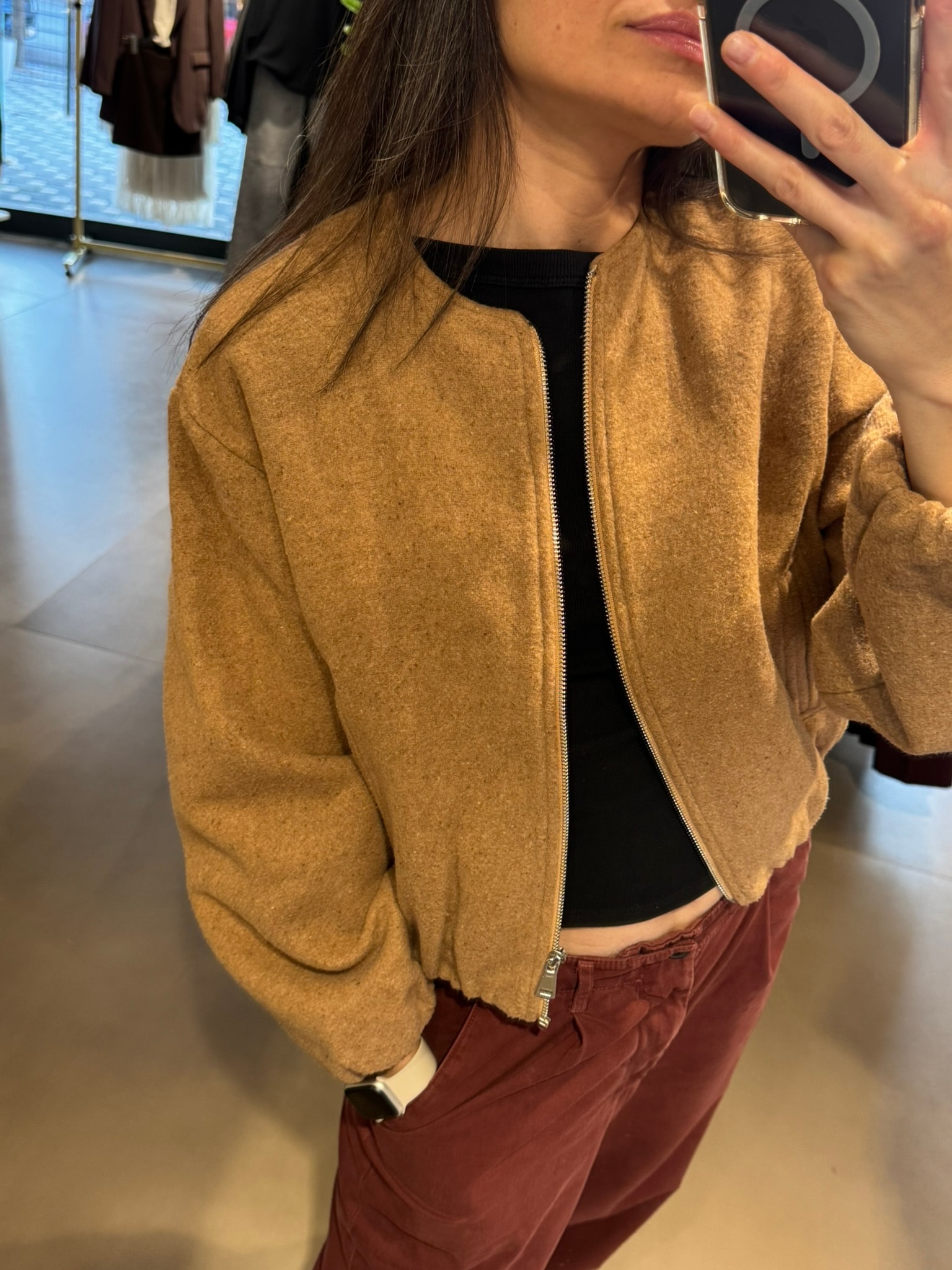 Orijinal Marka Bomber Kaşe Ceket|Zr