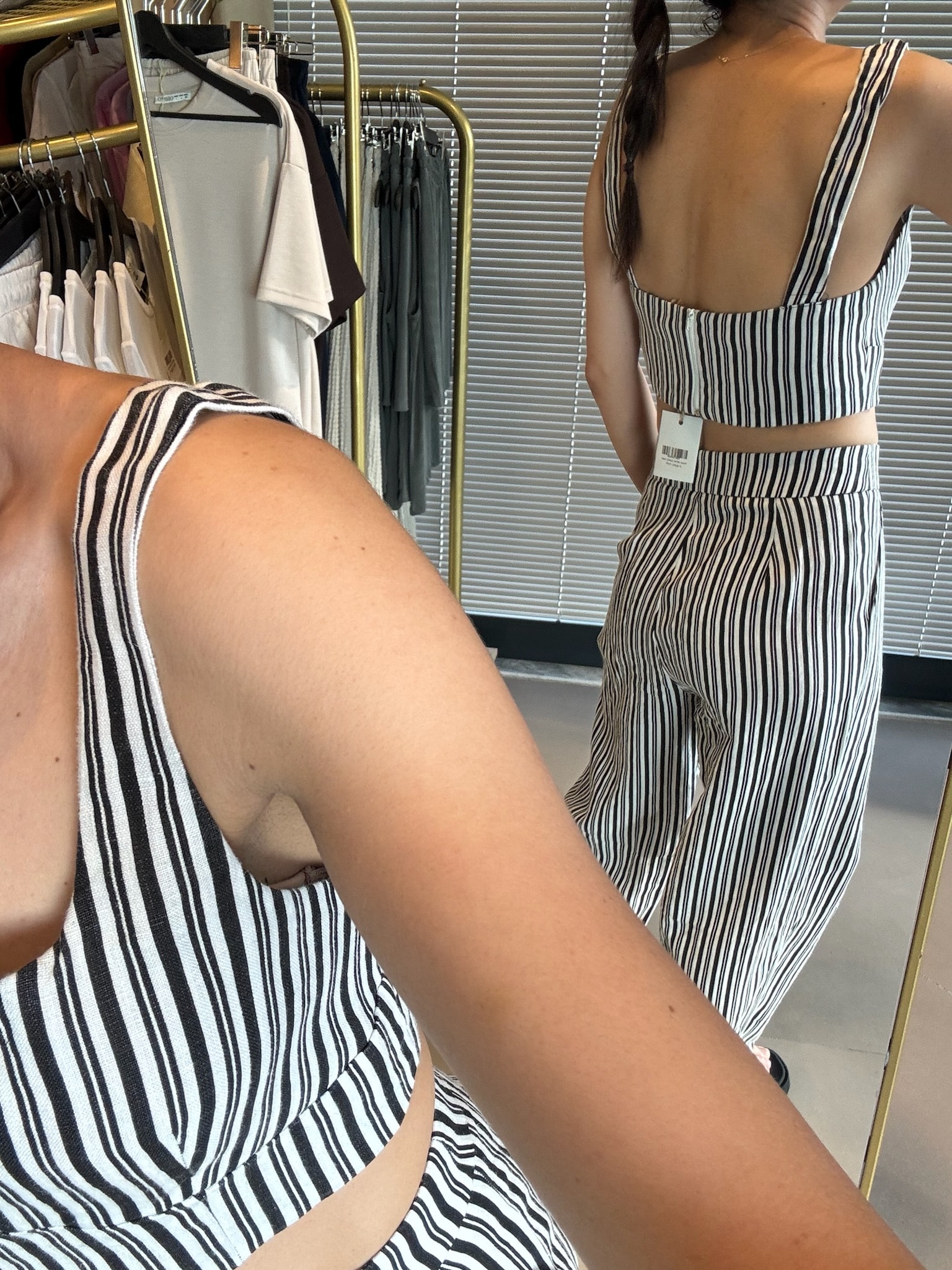 Keten Çizgili Takım | % 100 Linen