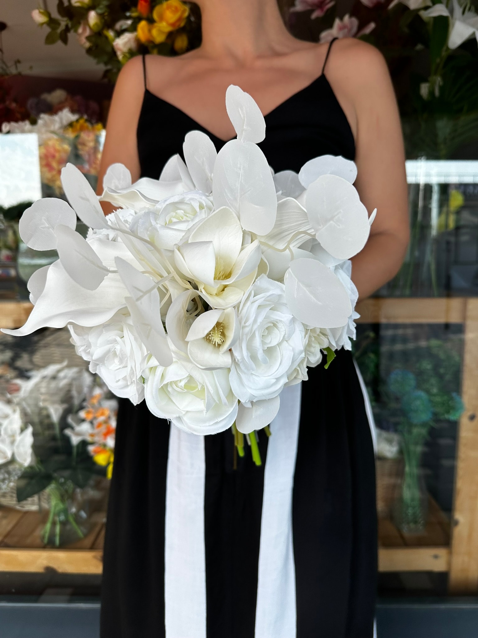 Beyaz Okaliptus & Manolya Gelin Çiçeği | Açıklamayı Okuyunuz