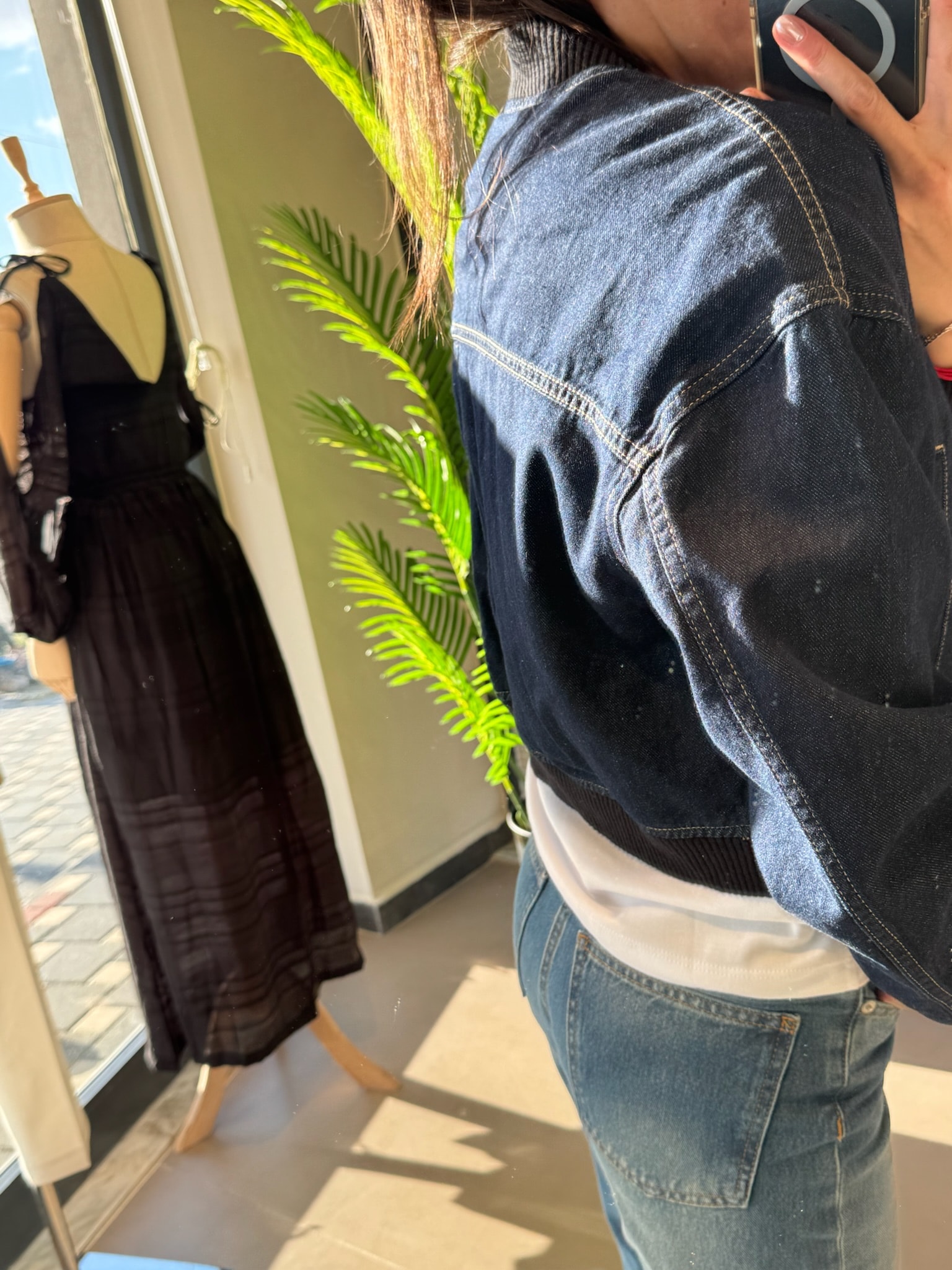 Orijinal Ürün|Kesik Etiket Kot Ceket