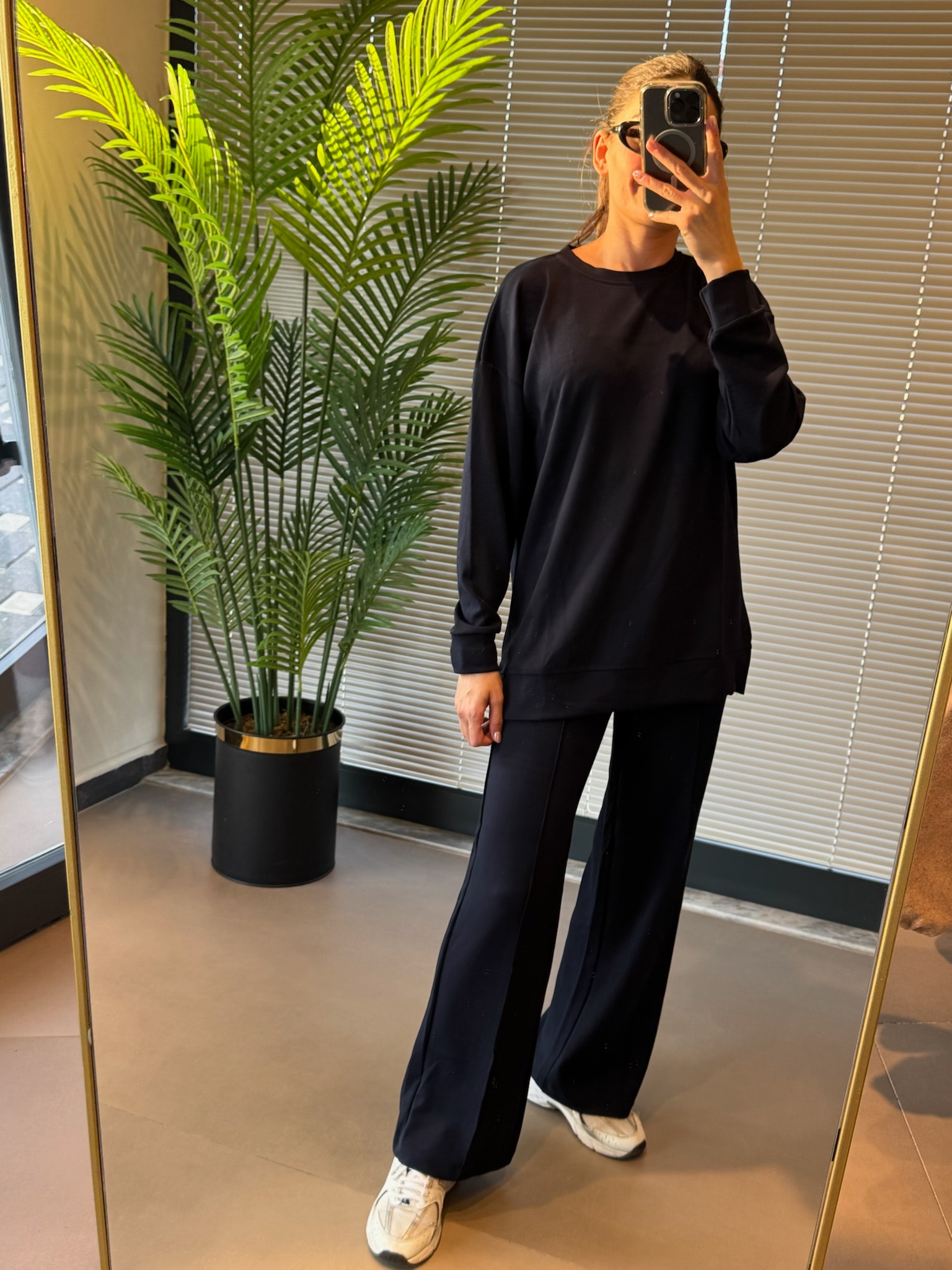 Modal Kumaş Tunik Eşofman Takımı |Lacivert