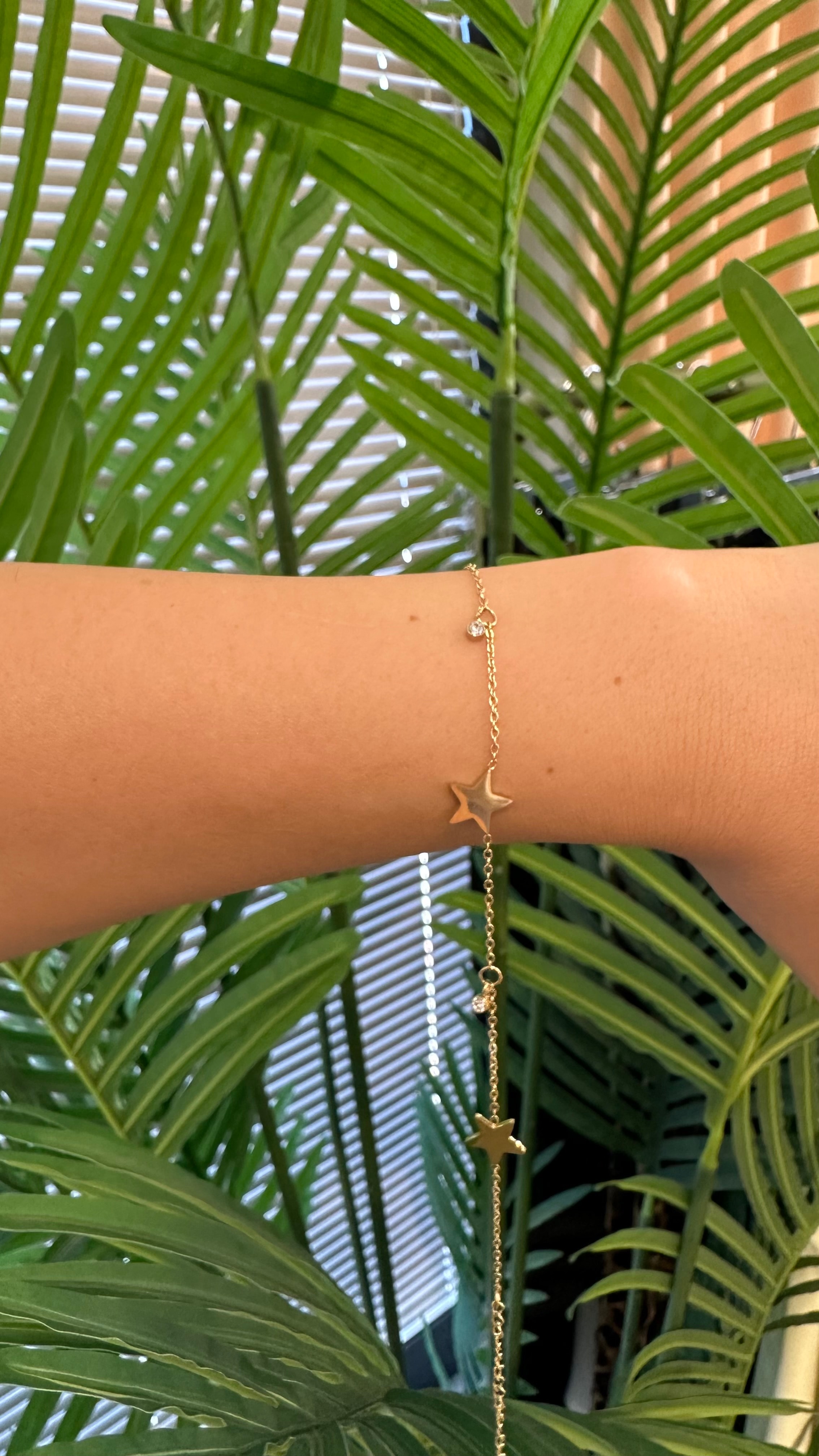 Yıldız Çelik Gold Bileklik-Halhal