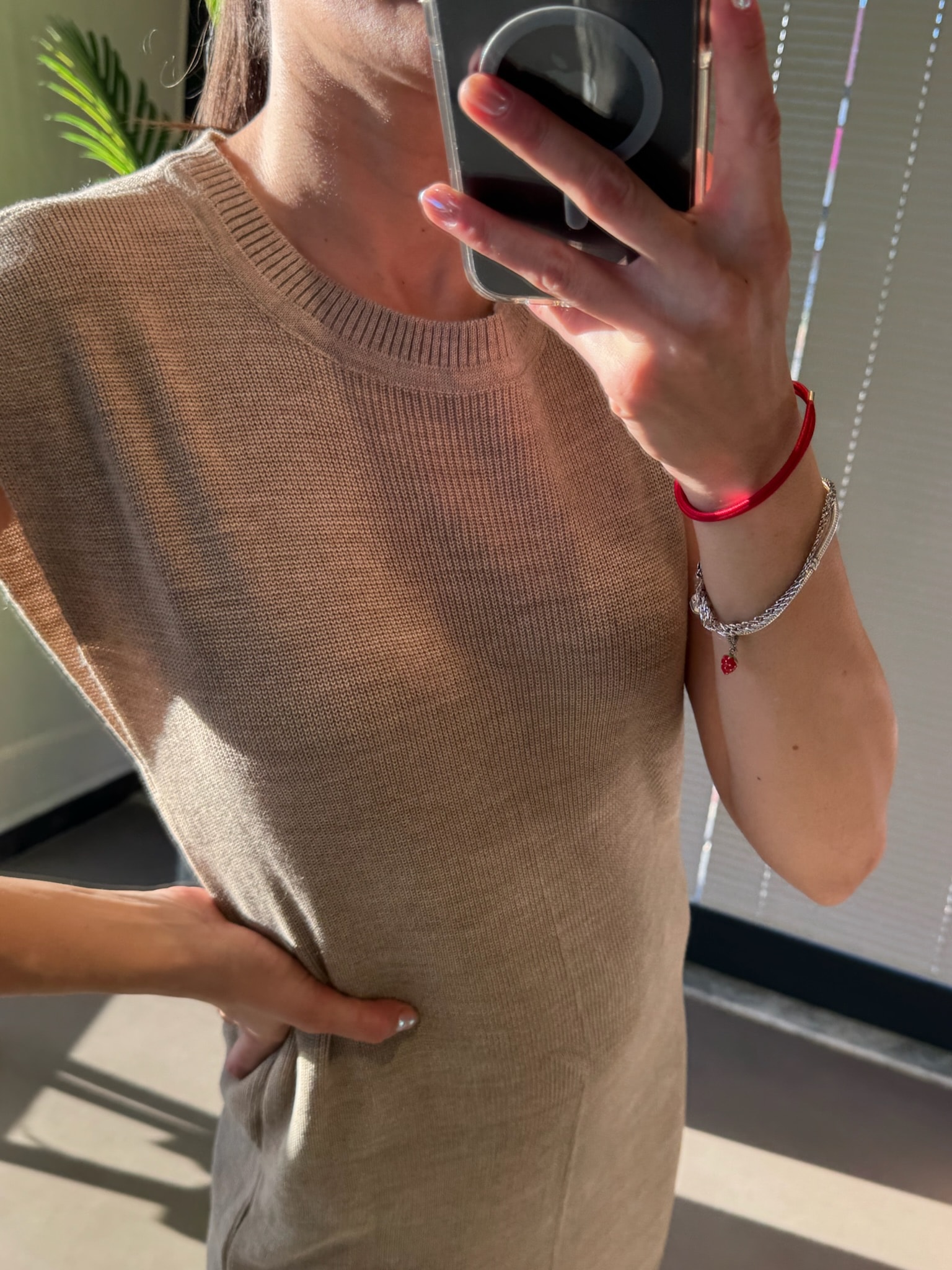 Derin Kol Triko Midi Boy Elbise