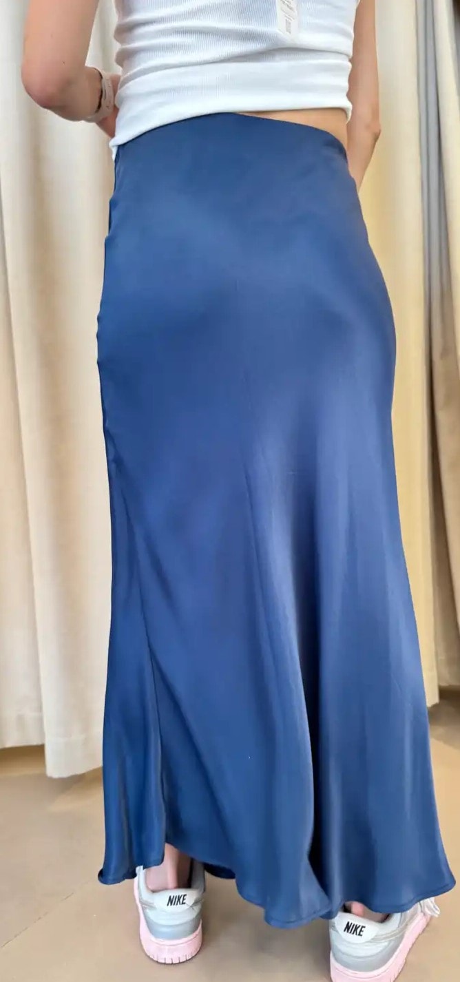 Orijinal Marka Saten Etek Bilek Boy-lacivert