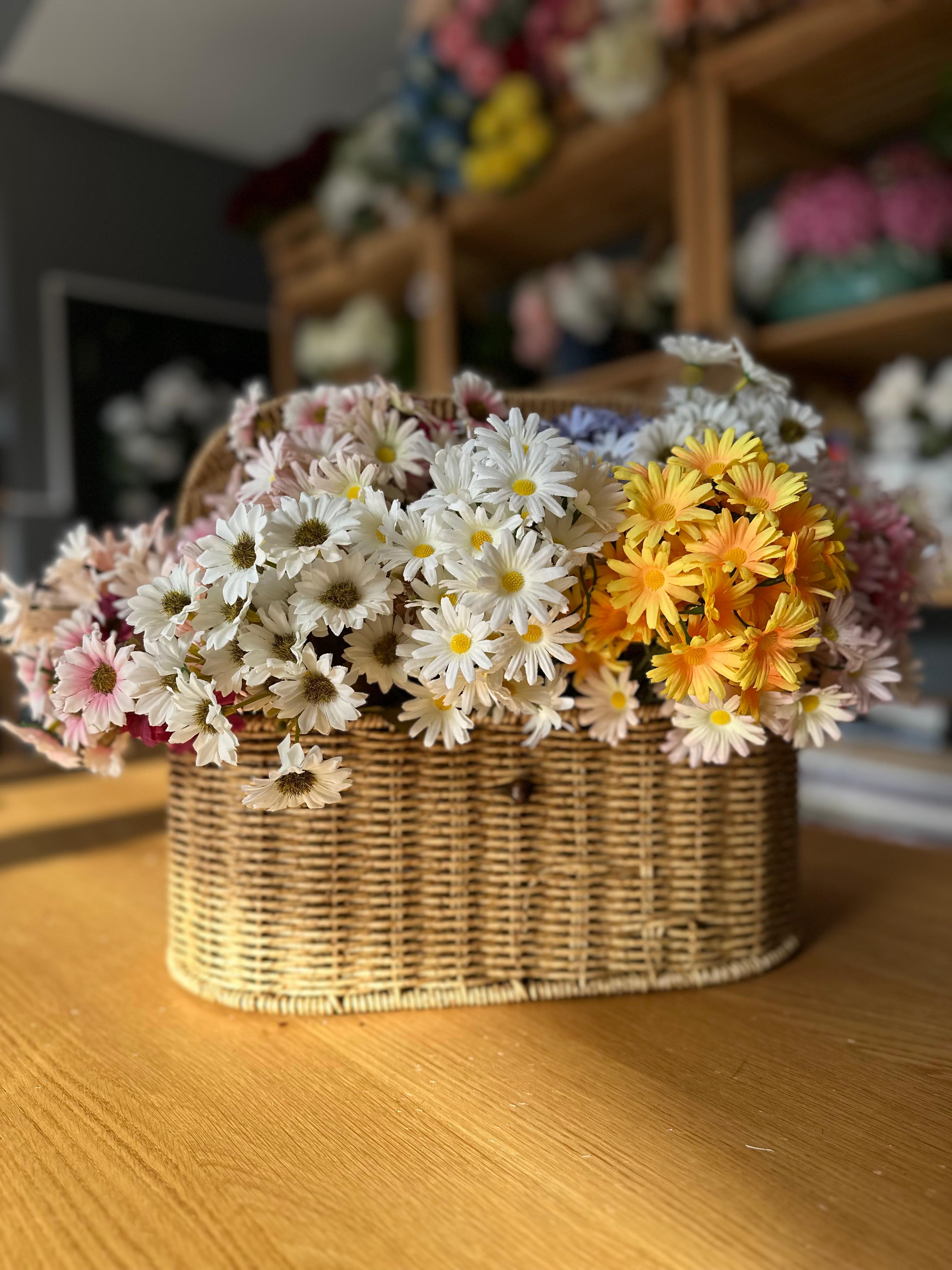 Soft | Renkli Papatyalar - kahve